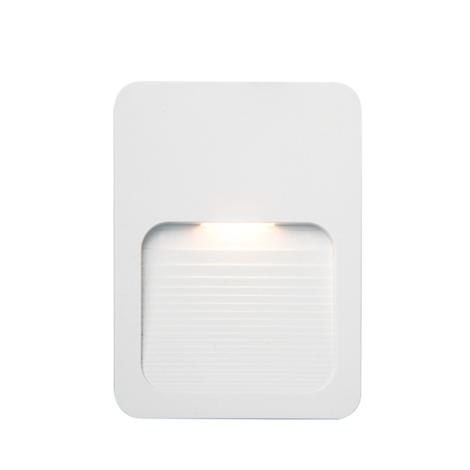 Applique d’extérieur LED E187, plate, blanche