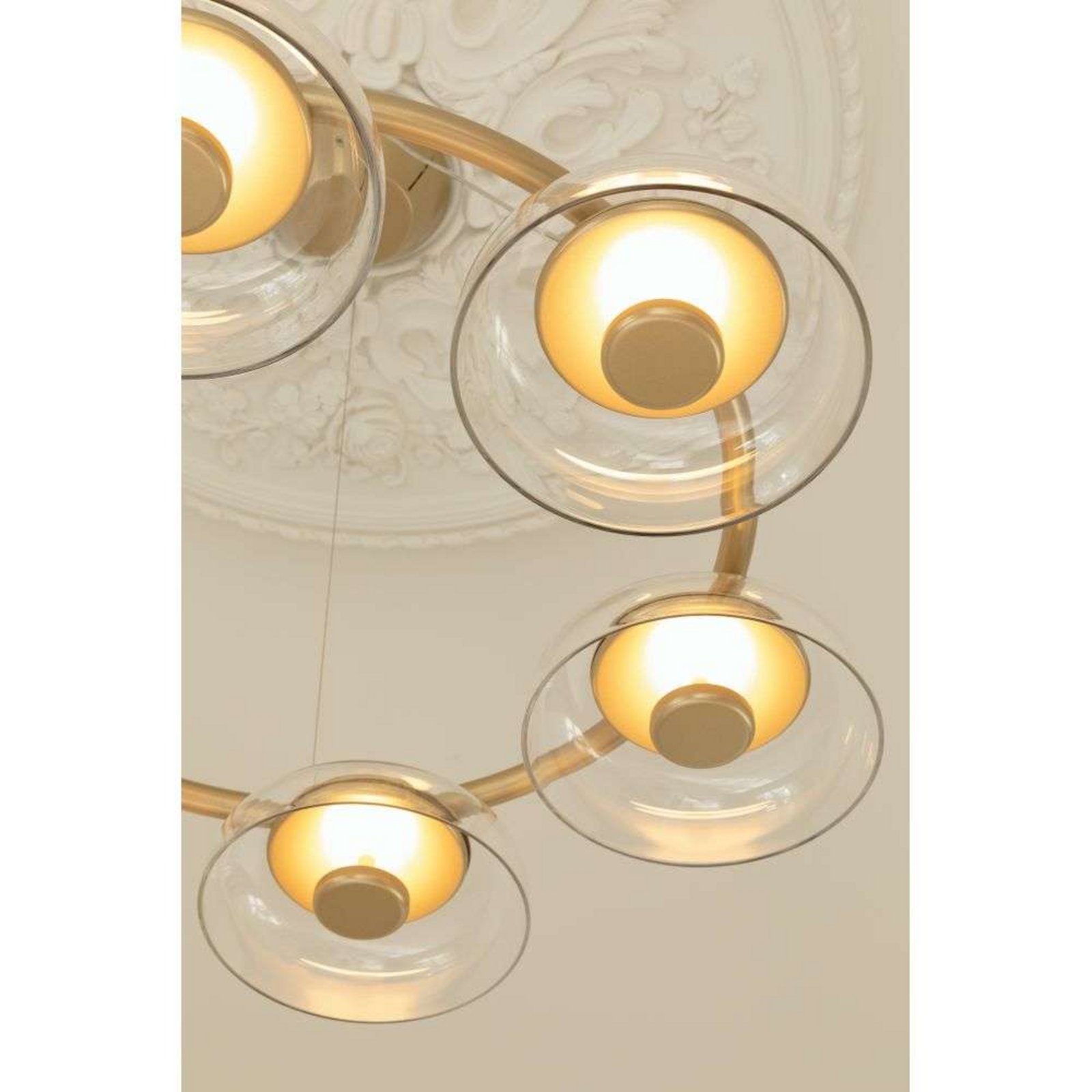 Blossi 6 Plafoniere Nordic Gold/Clear - Nuura