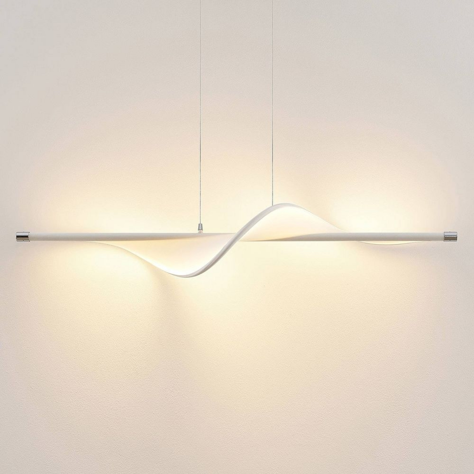 Edano Pendant White/Chrome - Lucande