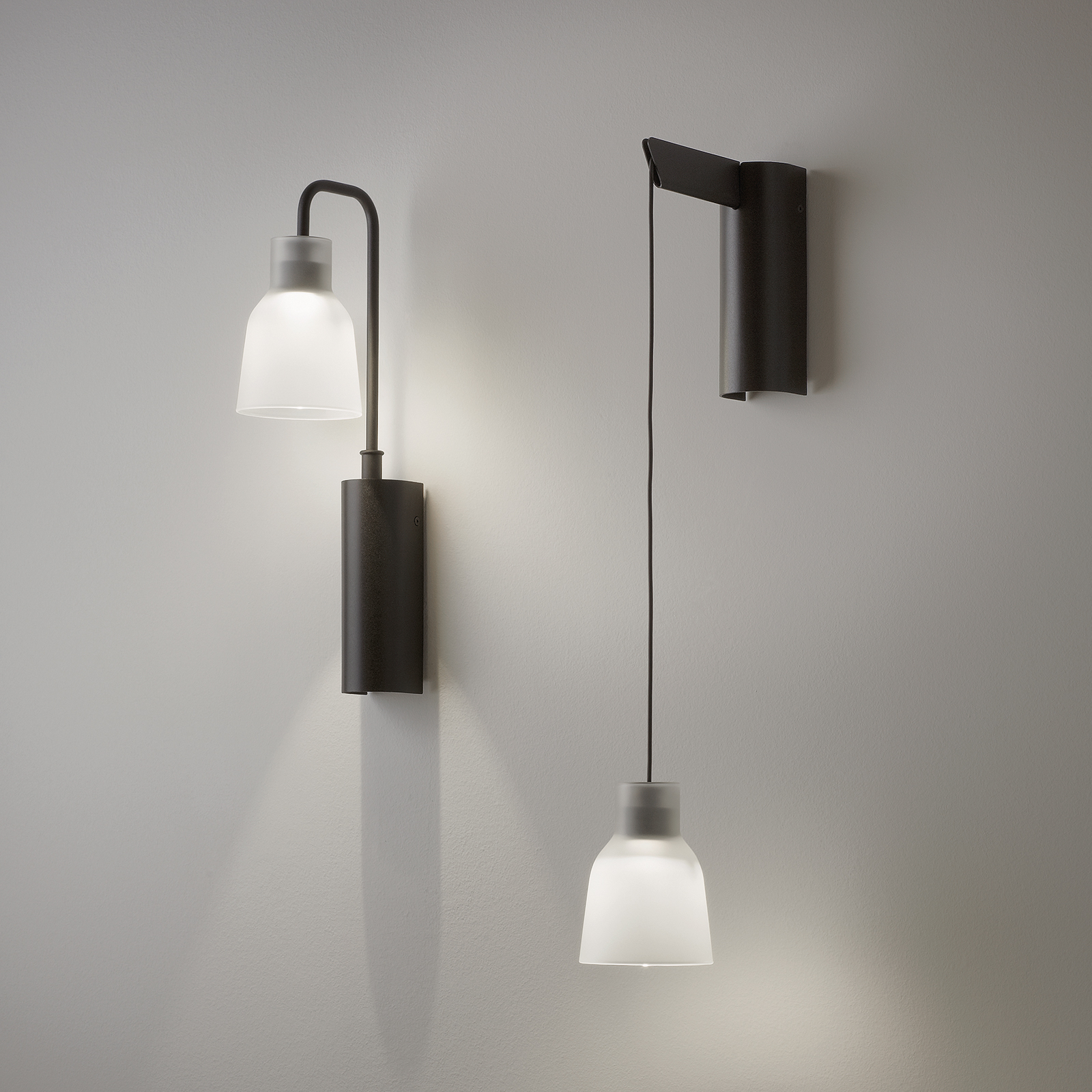 Bover Drip A/01 applique LED, bianco satinato