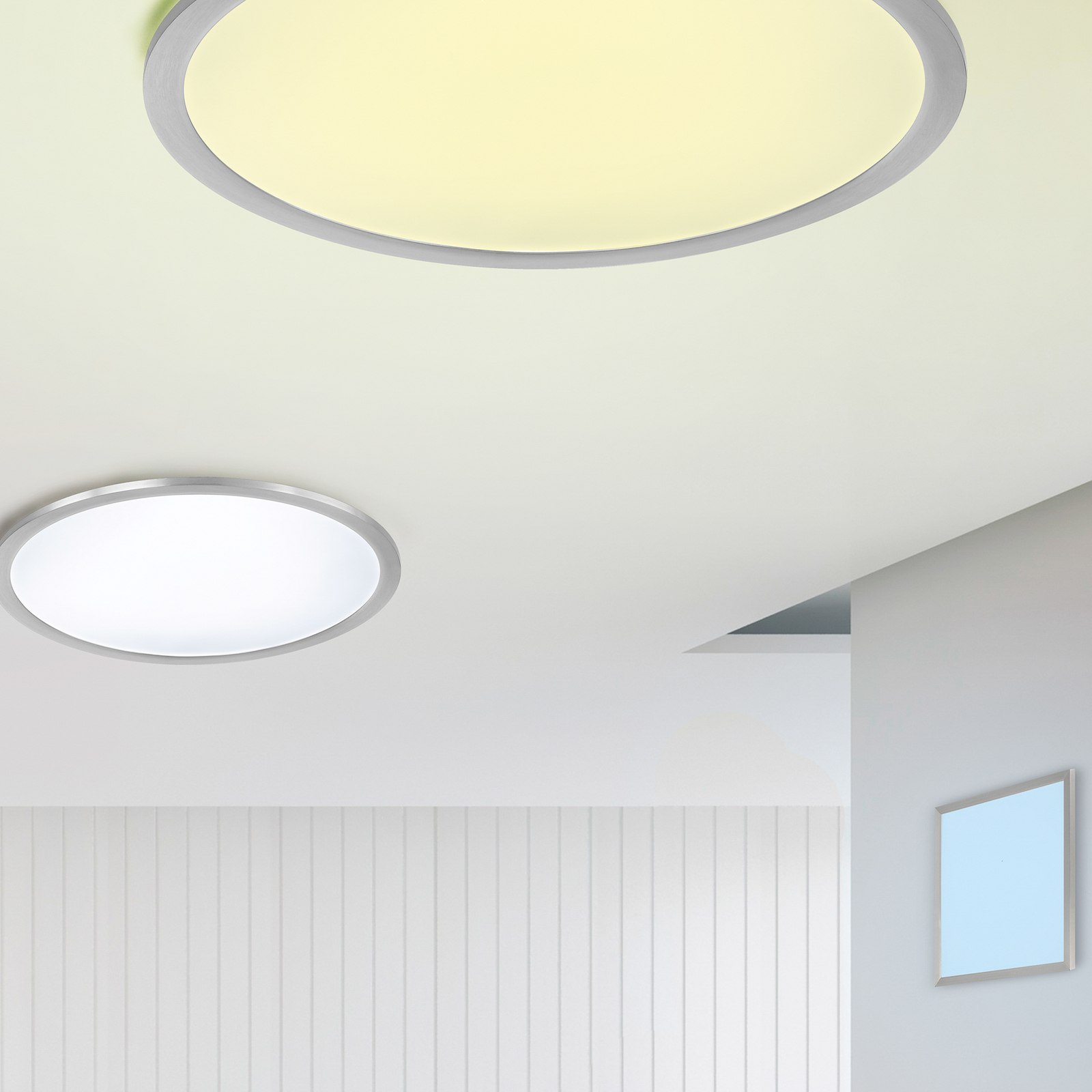 Candeeiro de teto LED inteligente Trio WiZ Griffin, Ø 60 cm