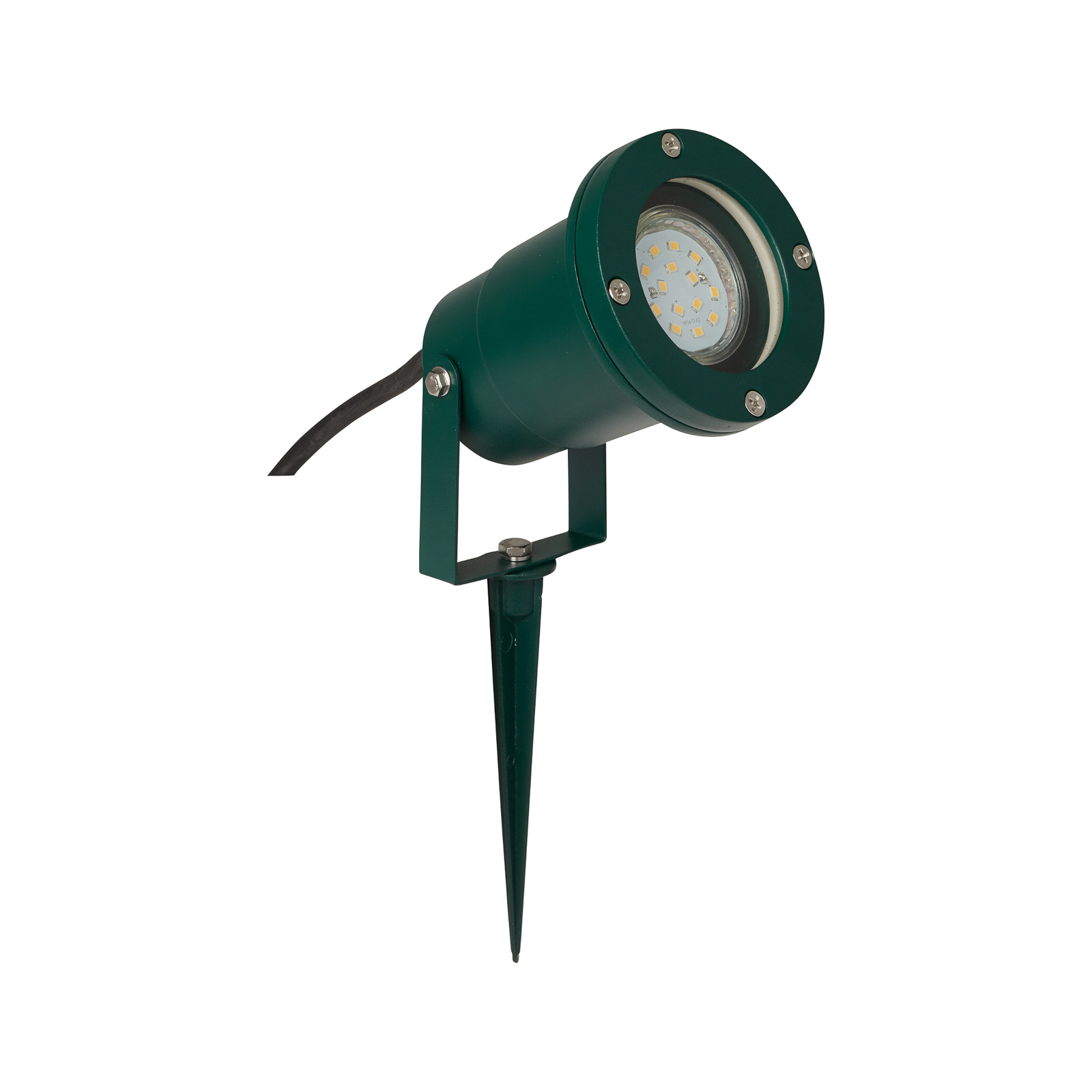 Frasco prikspot, groen, aluminium, glas, GU10