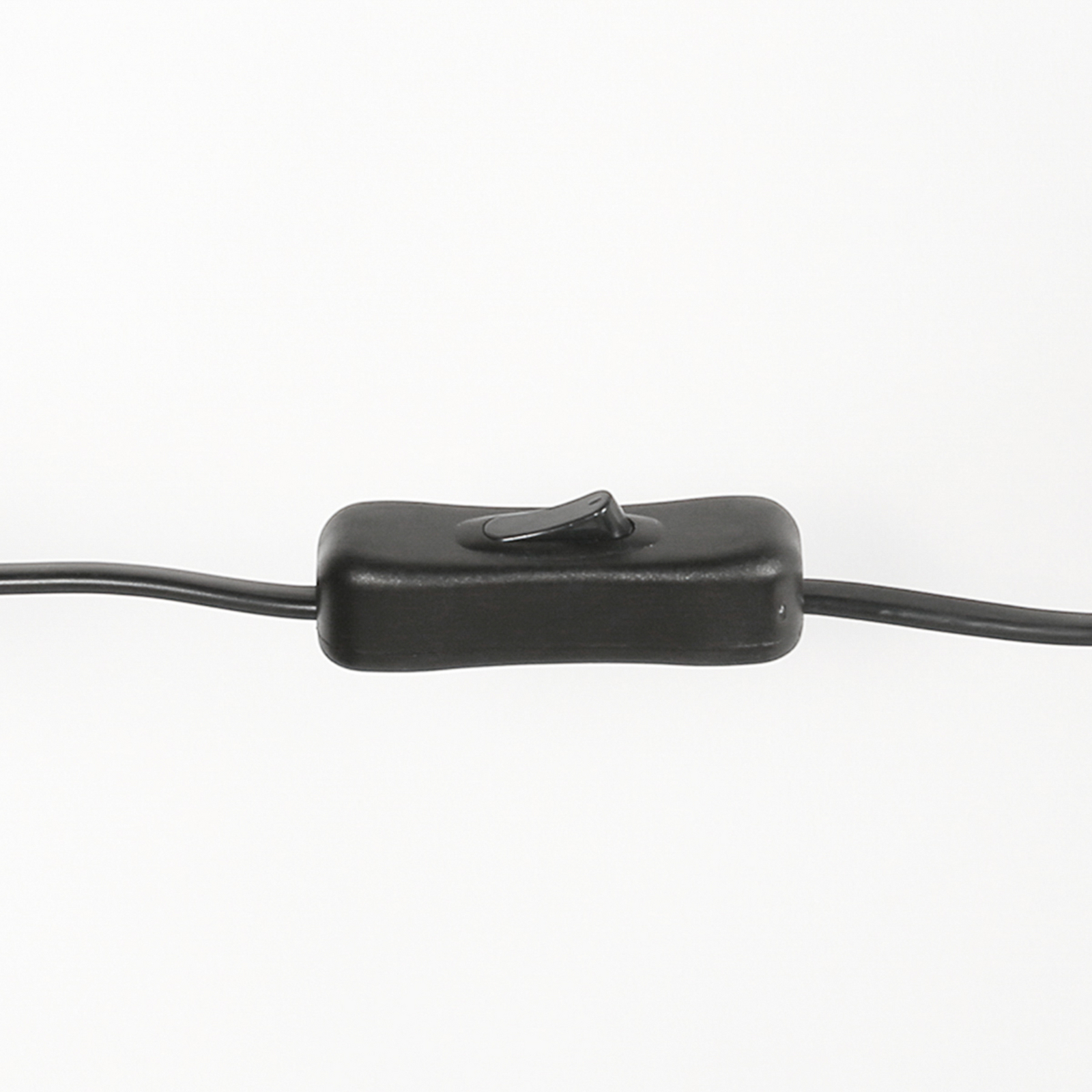 Tafellamp Stang 3856ZW, gevlochten zwart/naturel, H. 55 cm