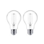 LED glödlampa E27 set med 2 st 7W 806 lm klar 2.700K