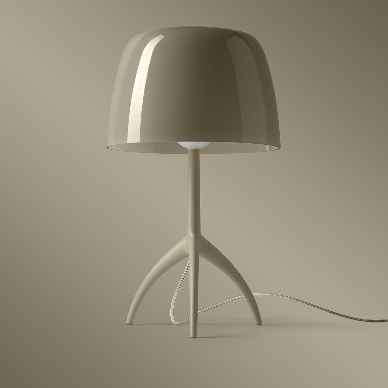 Lumiere Nuances LED-bordlampe, 45 cm, grøn, dæmpbar Lumiere nuances grande Foscarini - Stue - Design - Glas - Med skærm