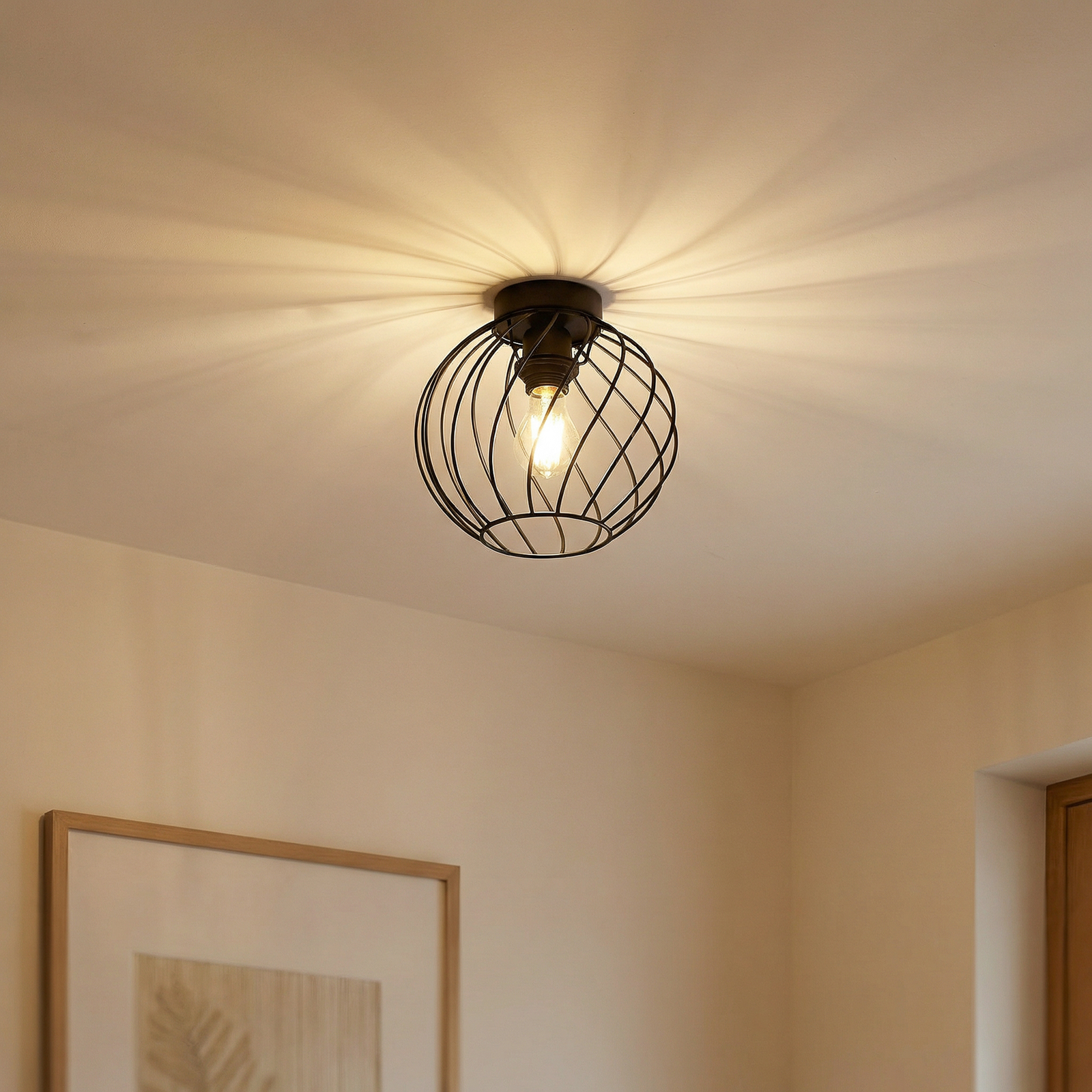 Danika Mennyezeti Lámpa Ø25 Fekete - Lindby