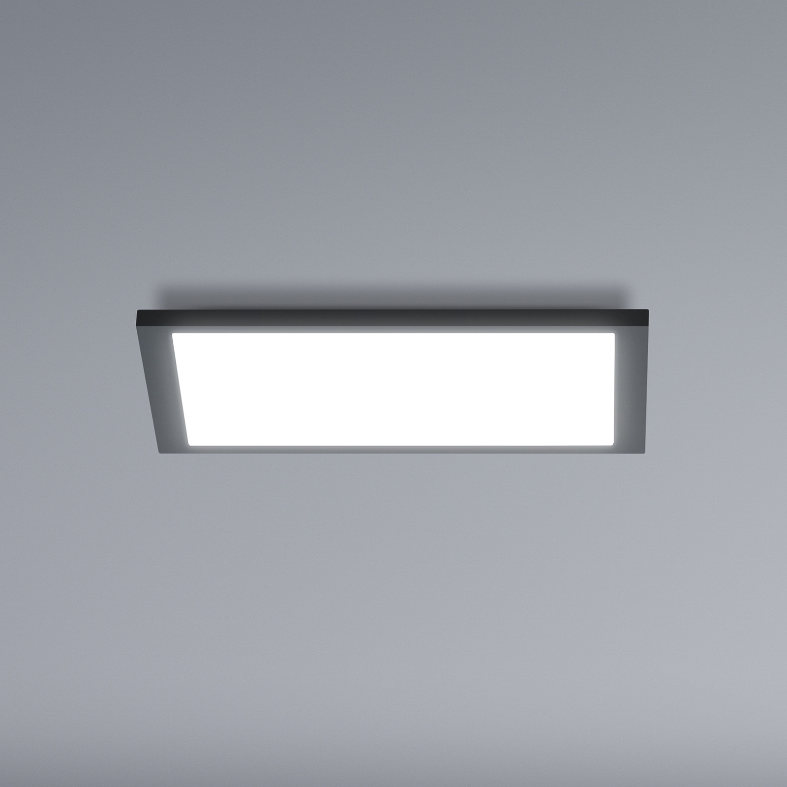WiZ LED ceiling light panel, black, 30x30 cm
