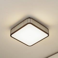 Lindby LED vonkajšie stropné svietidlo Lurinda, 26 cm čierne, IP44