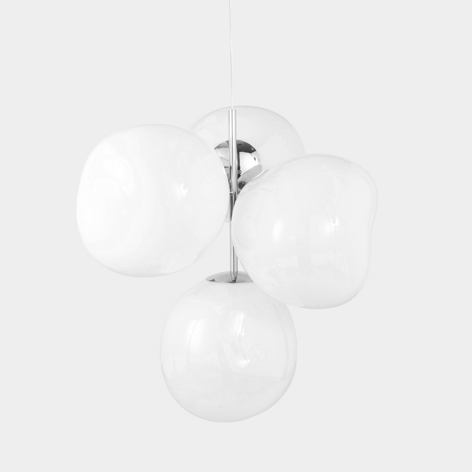 Tom Dixon LED chandelier Melt Chandelier opal/chrome