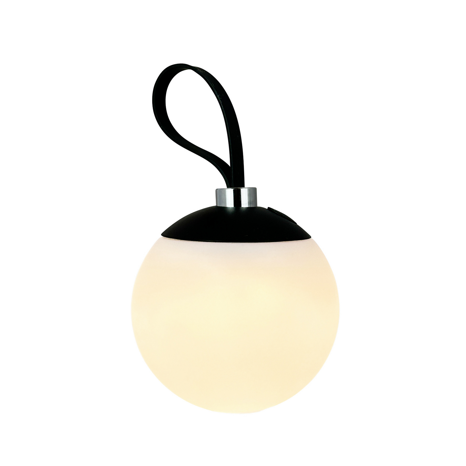 Dyberg Larsen LED-akutoitel töötav dekoratiivlamp Odin, must/valge, IP44 Dyberg Larsen LED-akutoitel töötav dekoratiivlamp Odin, must/valge, IP44