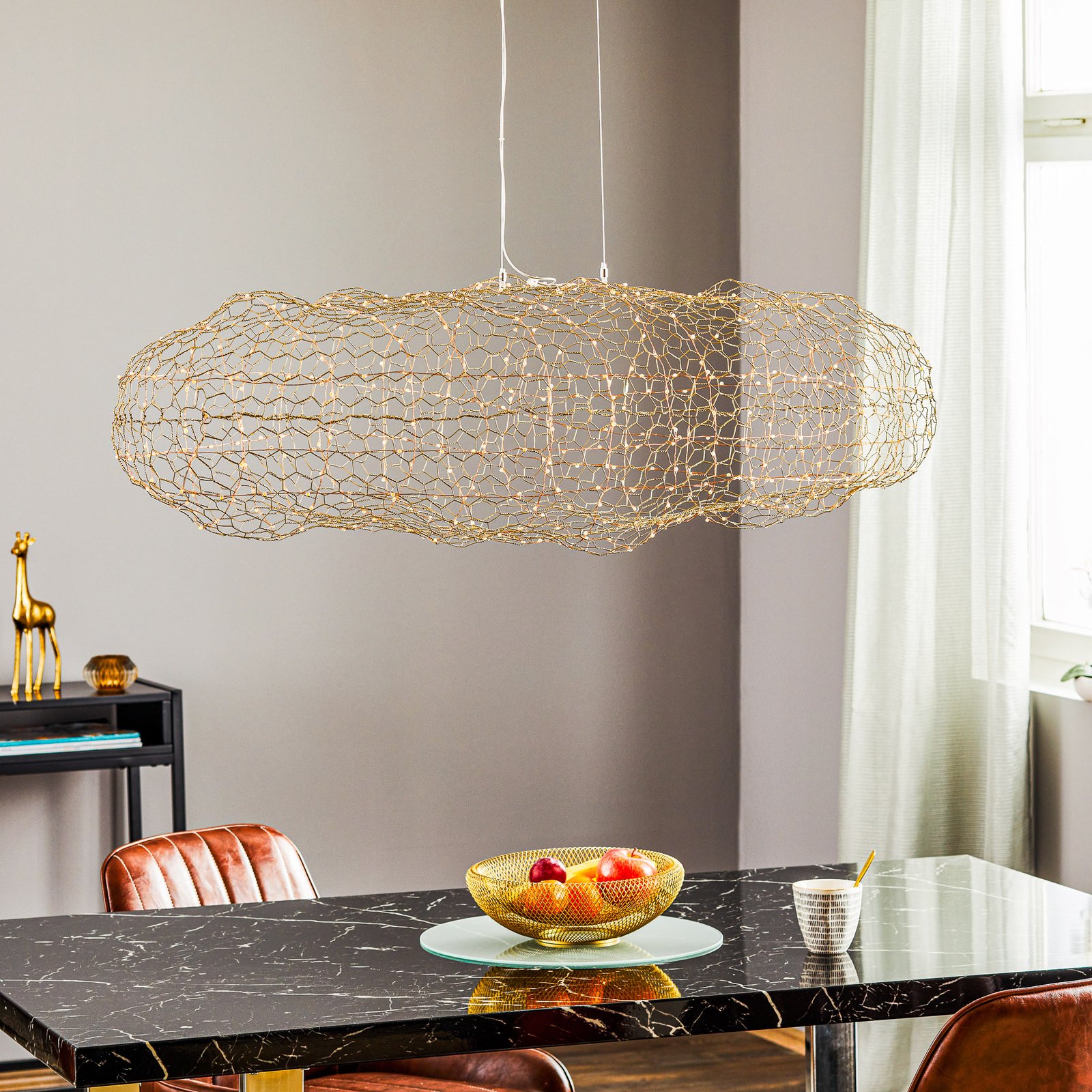 Hayden LED Pendelleuchte L115 Gold - By Rydéns