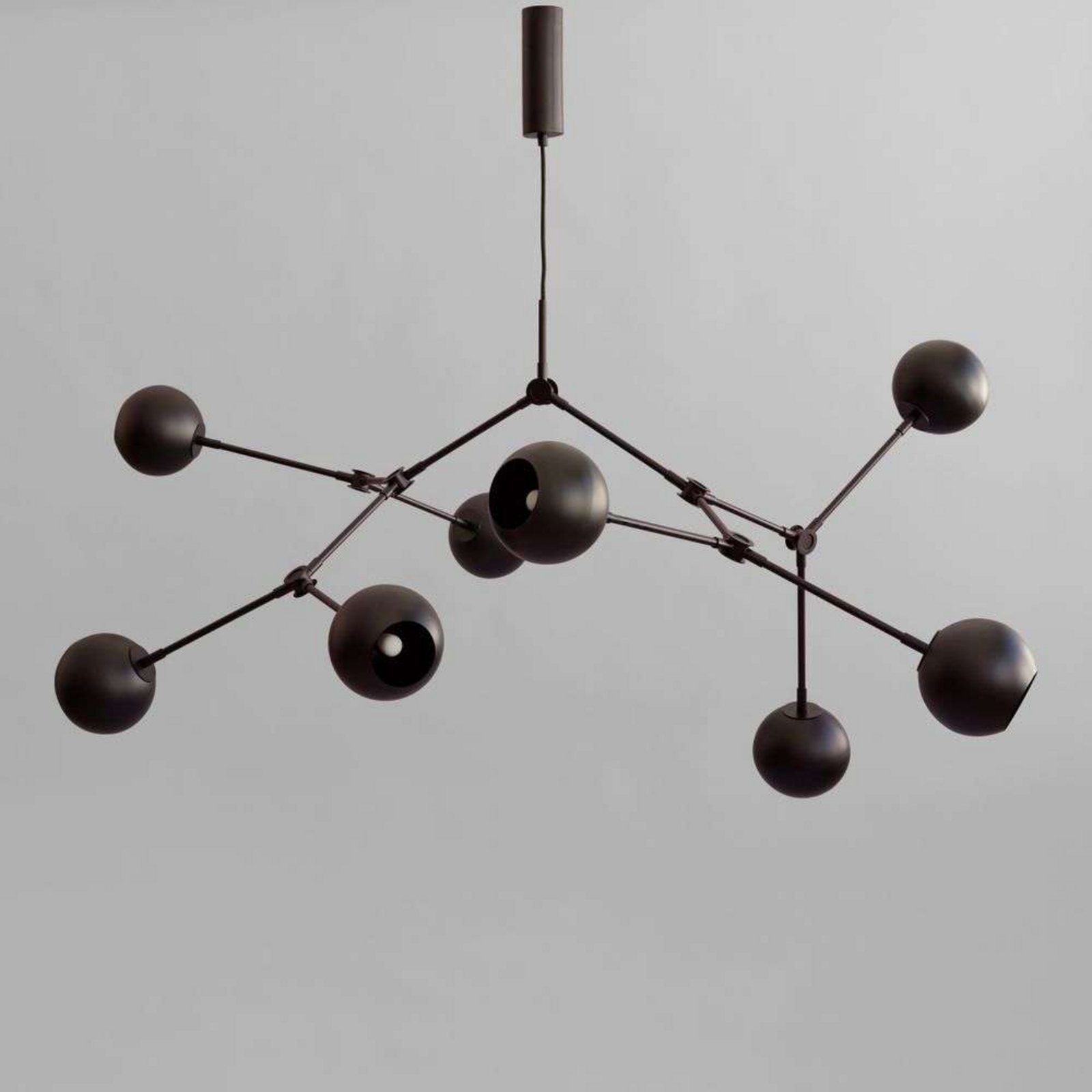Drop Globe Chandelier Burned Black - 101 Copenhagen