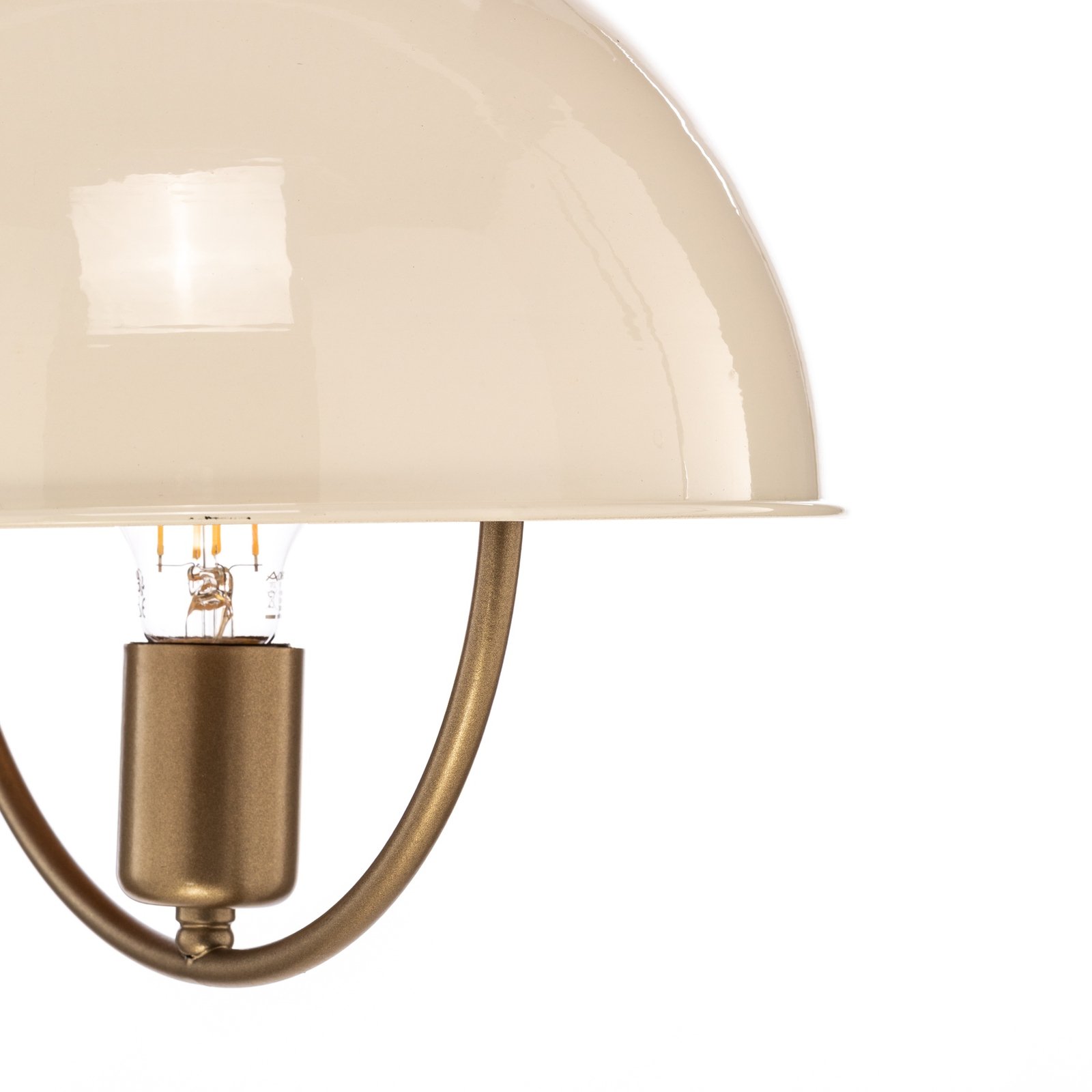 Suspension AV-4106-M35-BBY doré ancien/blanche