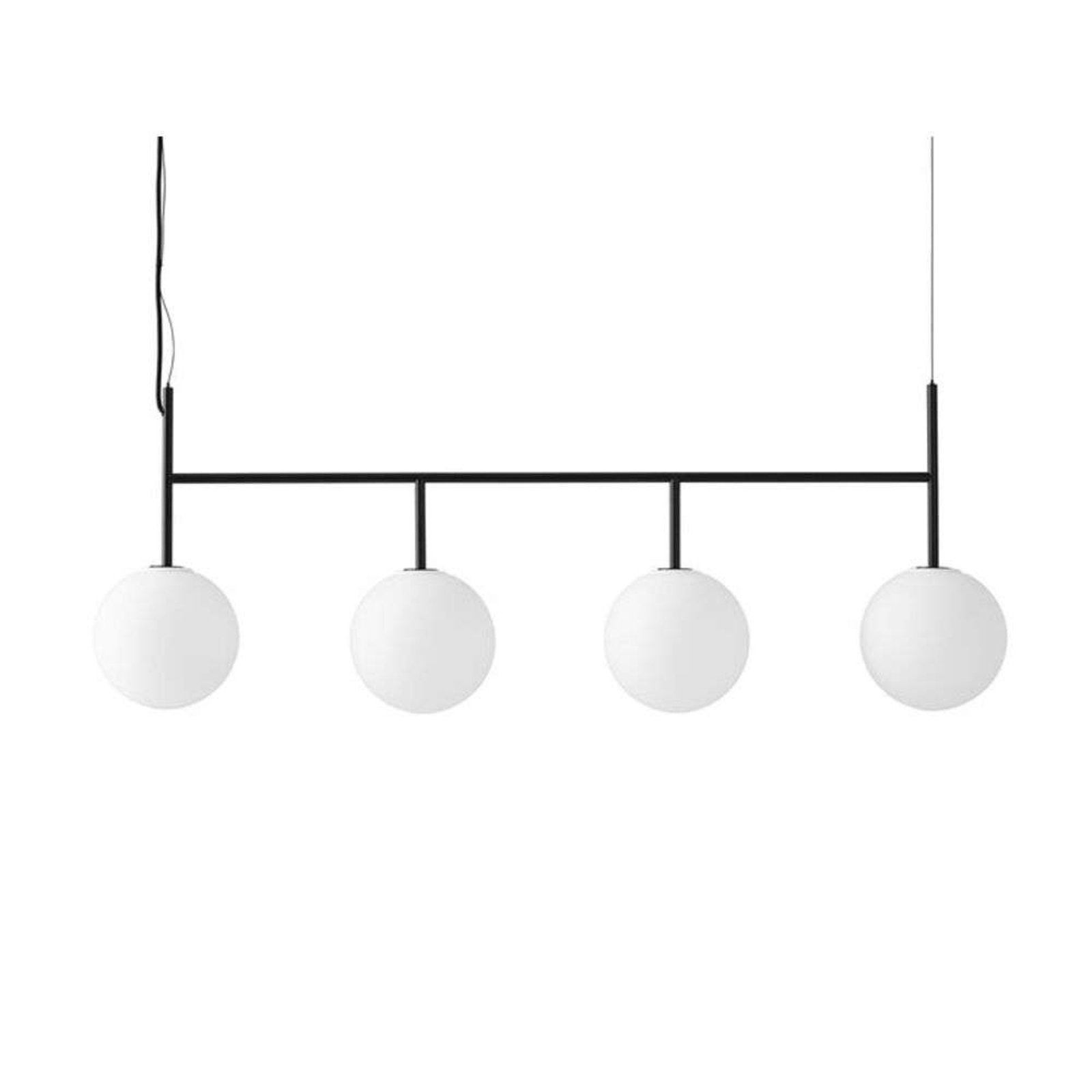 TR Bulb Suspension Frame Lustră Pendul Black/Matt Opal - Audo Copenhagen