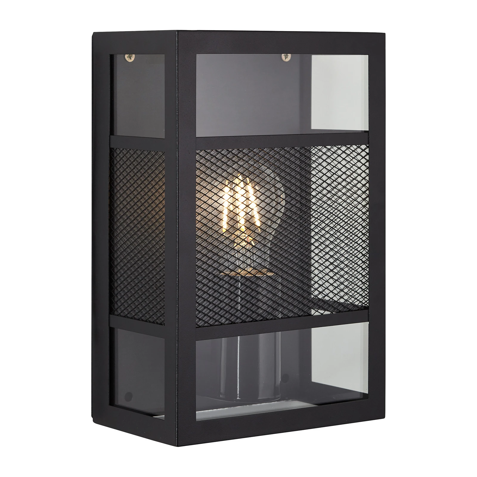 Utomhusvägglampa Gettta, svart