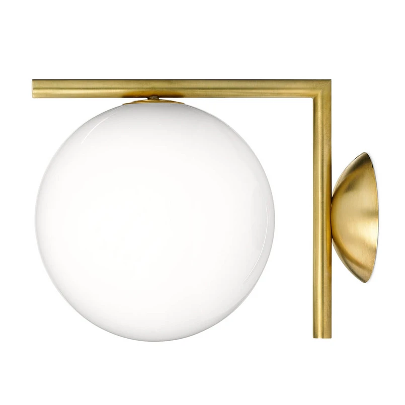 FLOS – IC C/W1 Wandleuchte/Deckenleuchte Messing