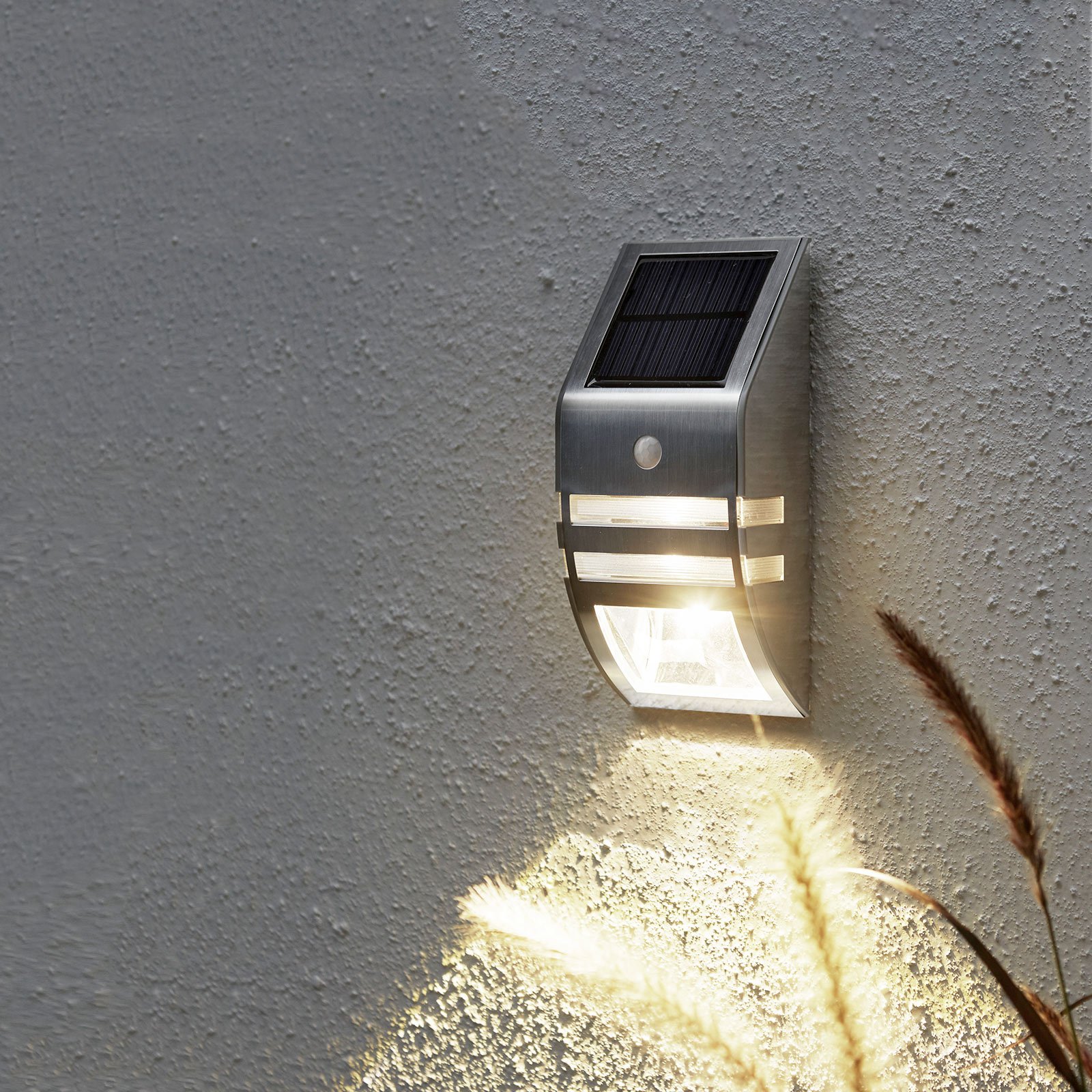 LED solar wall light Wally, motion detector
