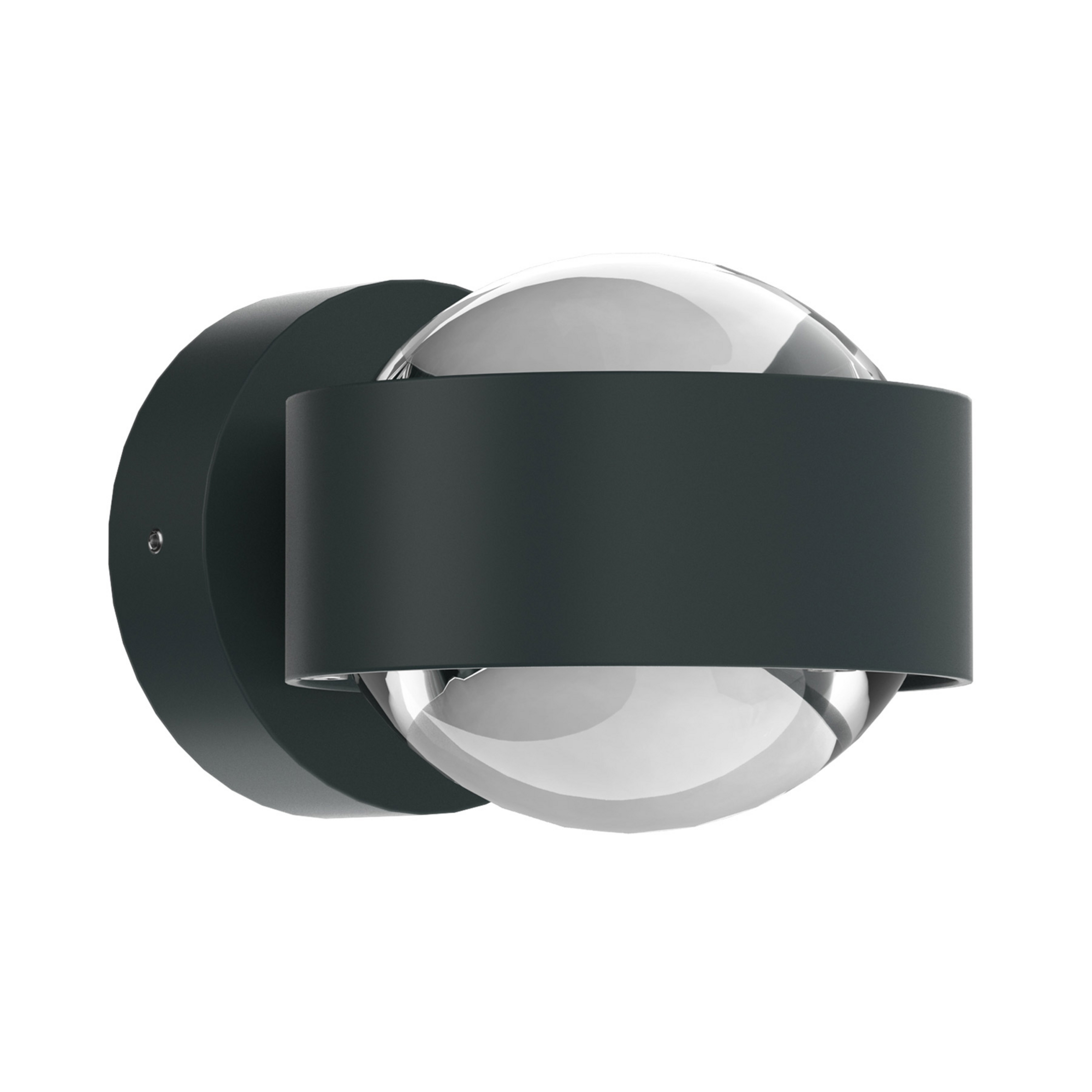 Puk Mini Wall LED 2x8W lenti chiare, antracite opaco