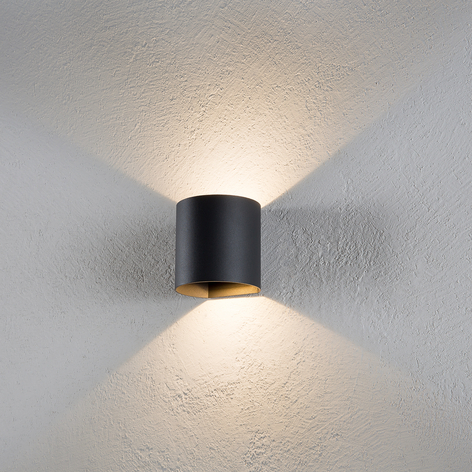 Schlichte LED-Wandlampe Dodd für außen - IP44
