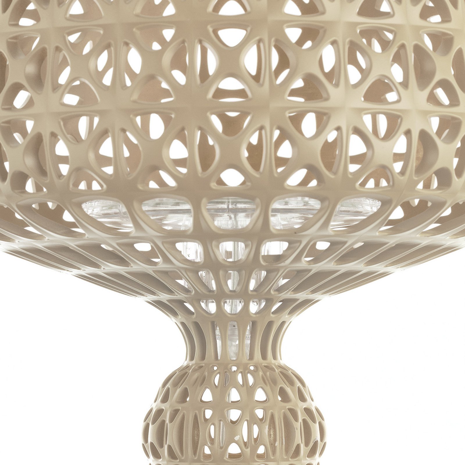 Lampă de masă LED Kartell Mini Kabuki bej înălțime 70 cm - Camera de zi / sufragerie - design - Plastic