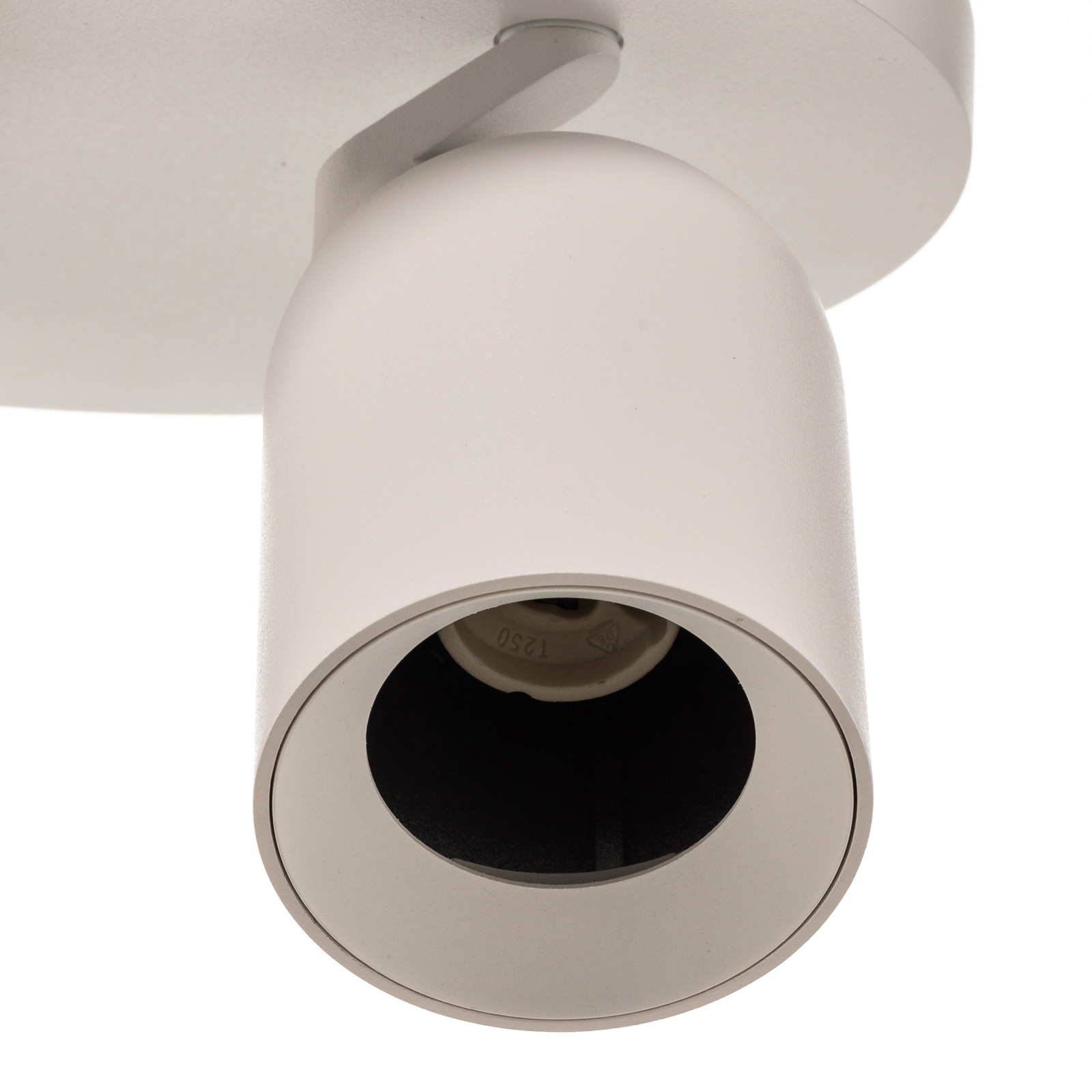 Arcchio spotlight Brinja, round, white, 2-bulb, aluminium, GU10