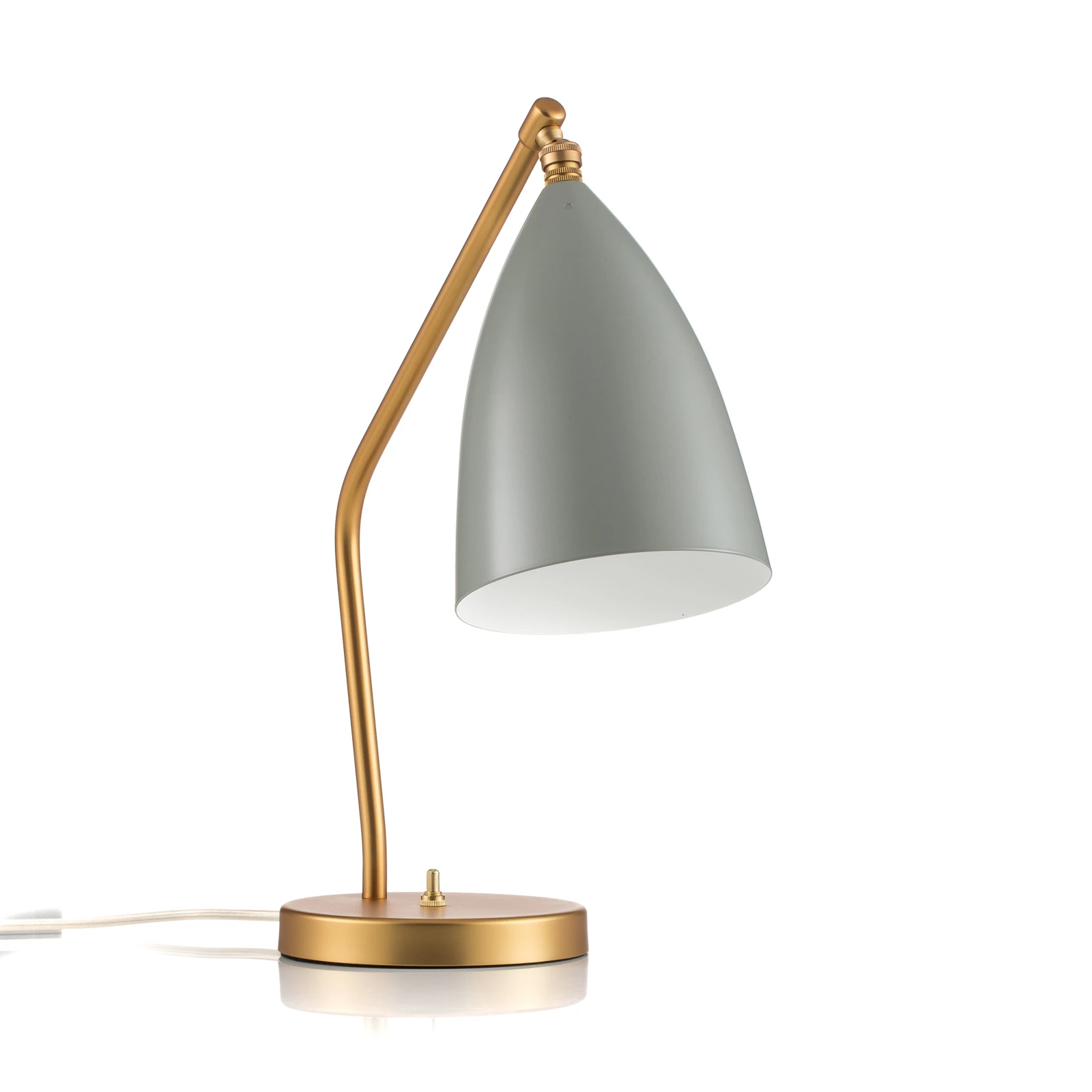 Gubi Gräshoppa stolová lampa, modro-sivá
