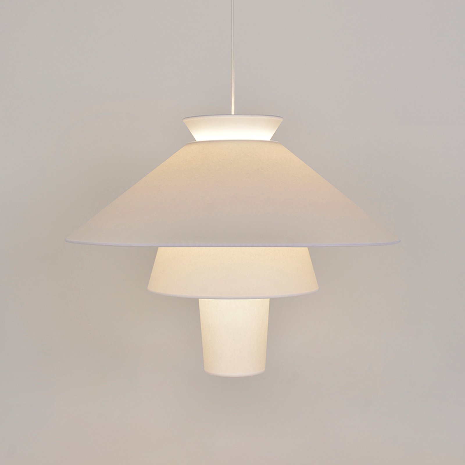 MARKET SET Lampă suspendată Ruche, Ø 78 cm, alb