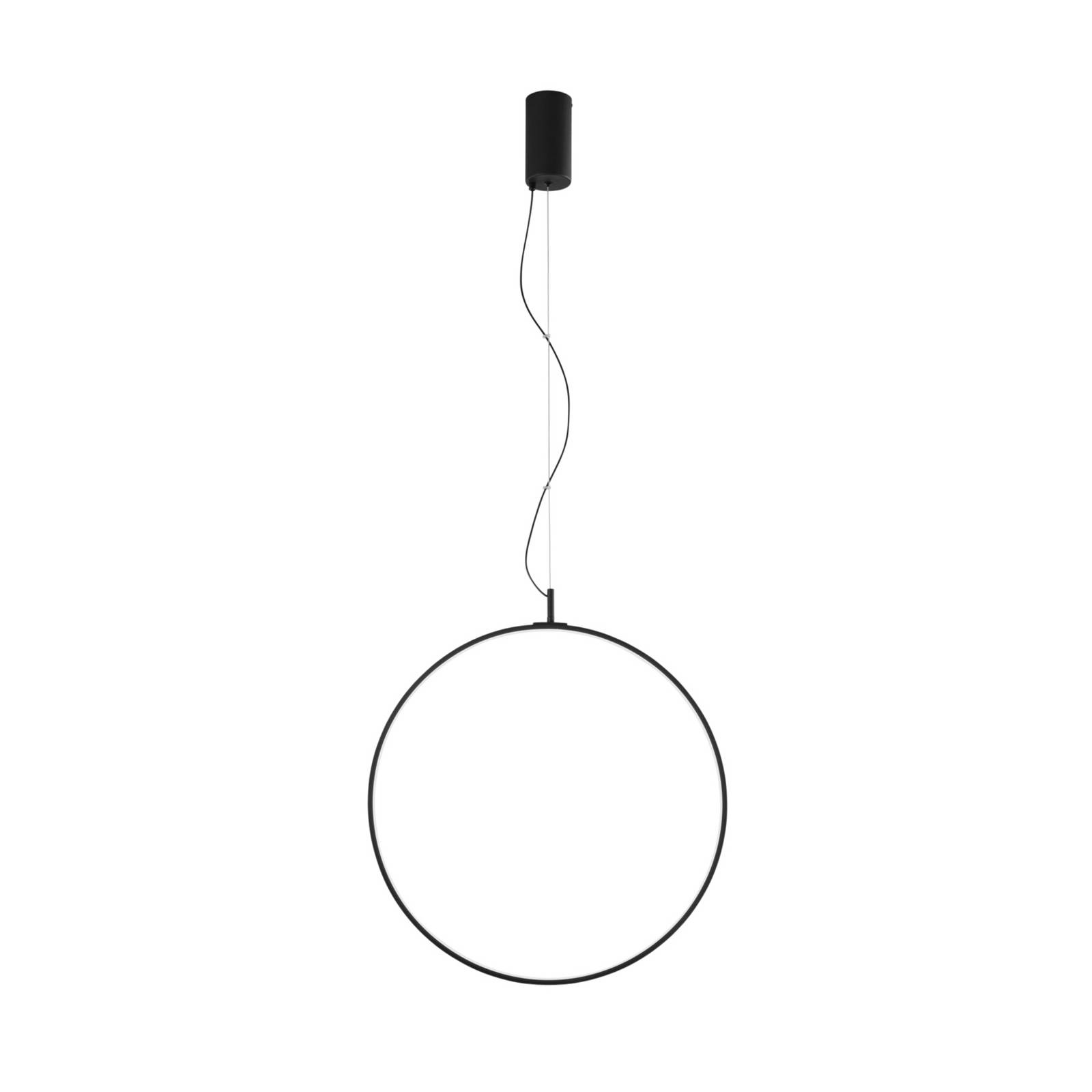 LED-Hängelampe Toorx, schwarz, Ø 60 cm, Metall, CCT