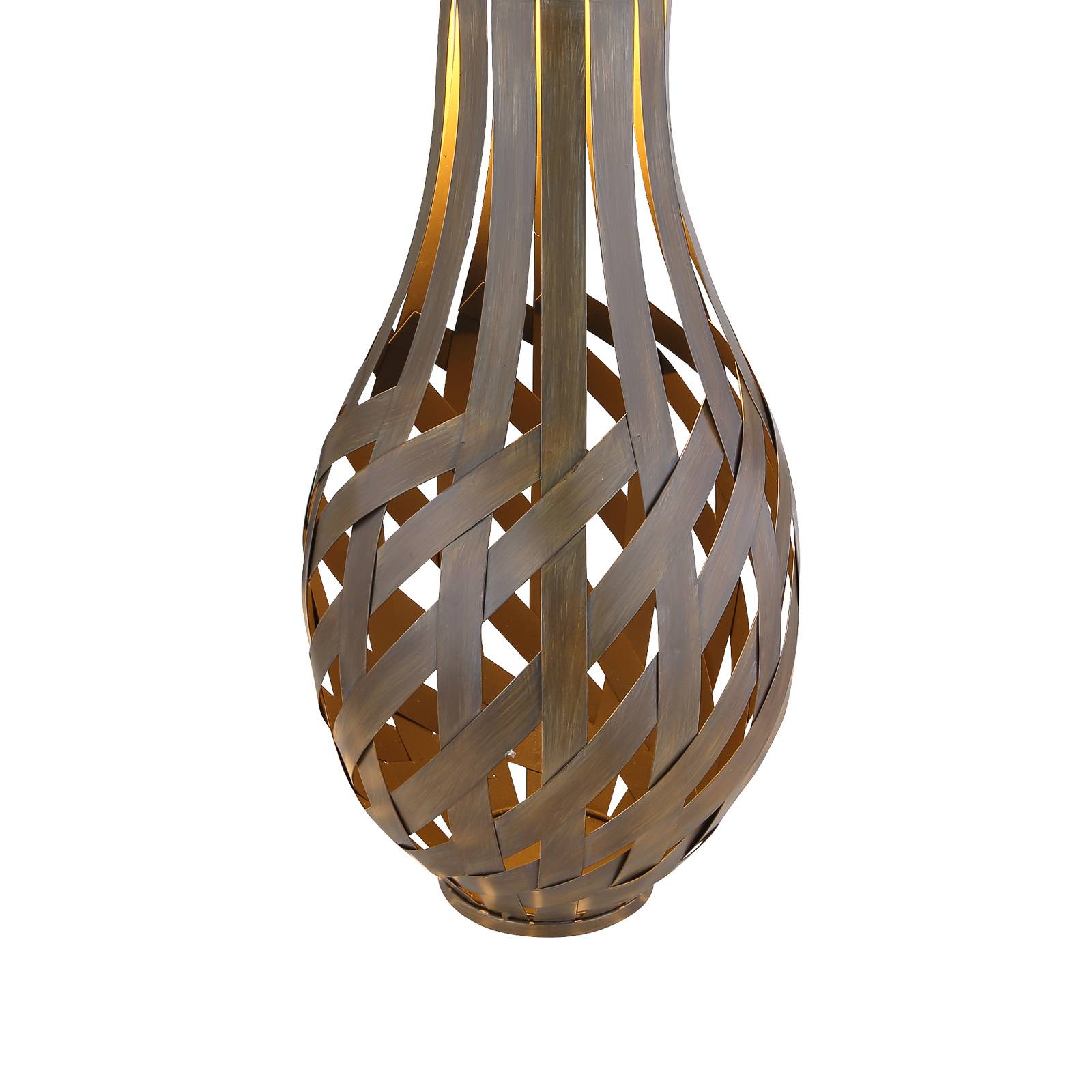 Lanterne décorative solaire 36652, aspect bambou