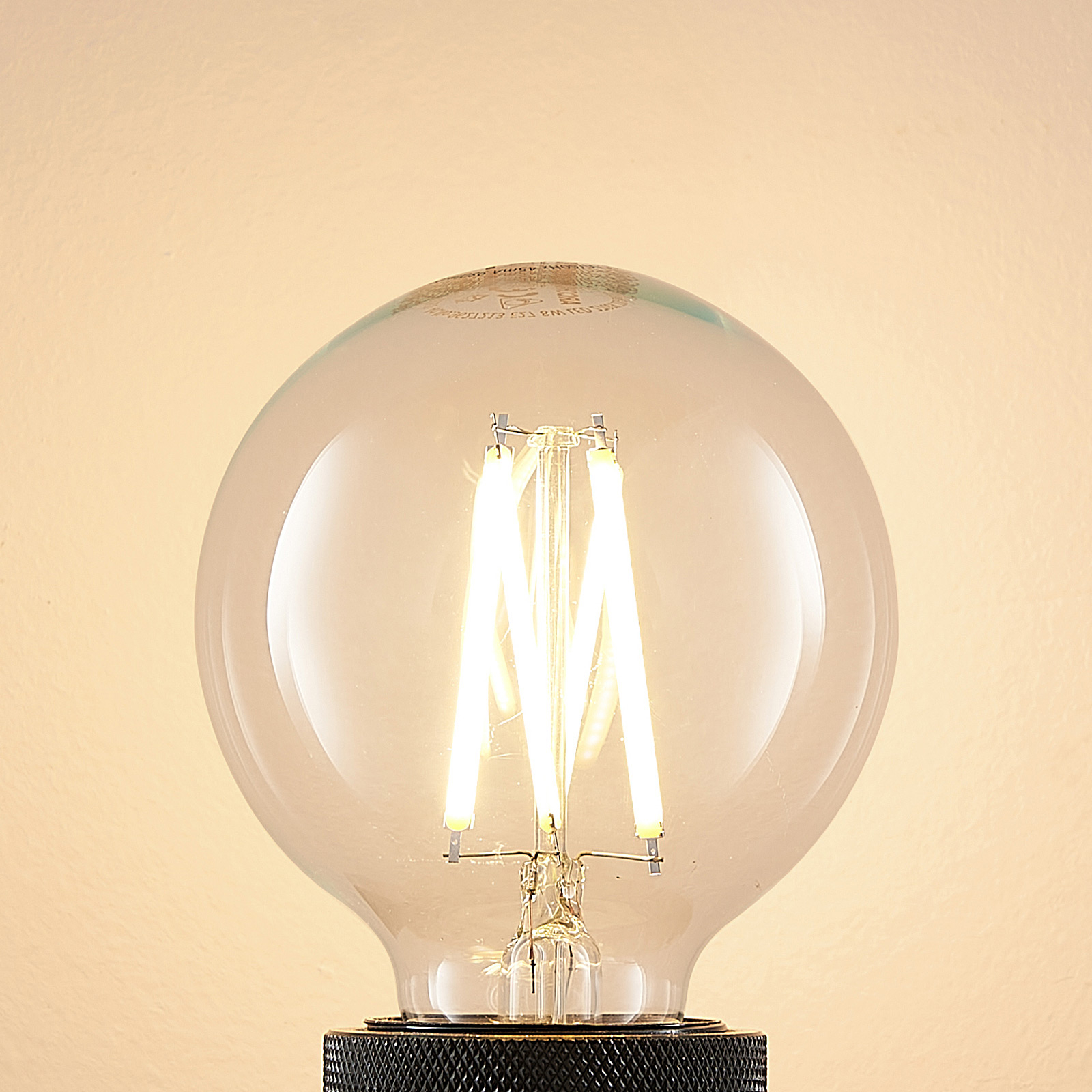 koper zonsondergang Wissen LED lamp E27 8W G80 2.700K filament dimbaar helder | Lampen24.be