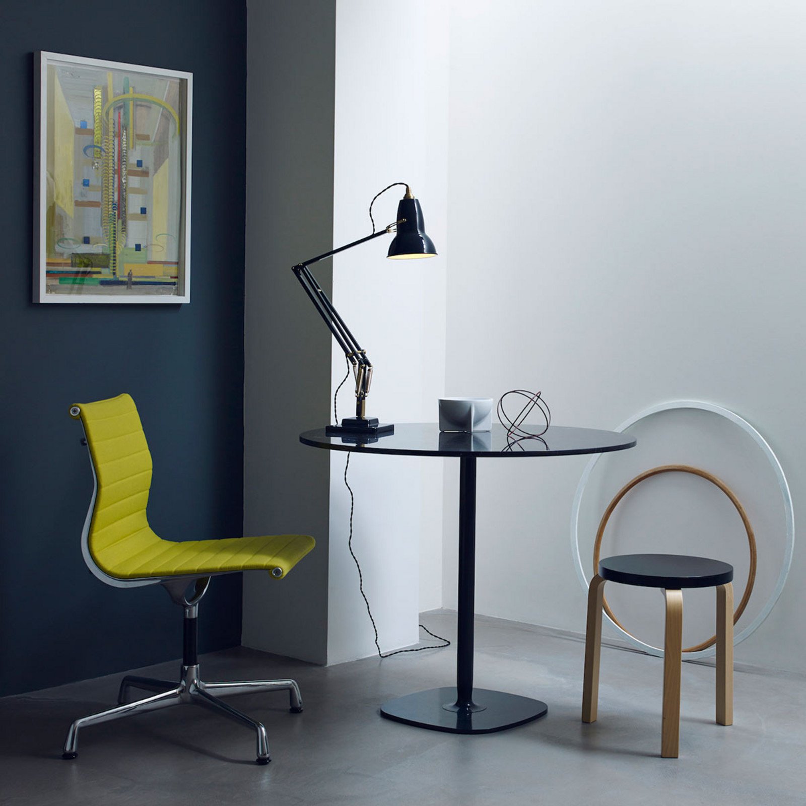 Anglepoise Original 1227 Brass lampă de masă negru - Studiu / Birou - Design industrial - negru alamă - Metal