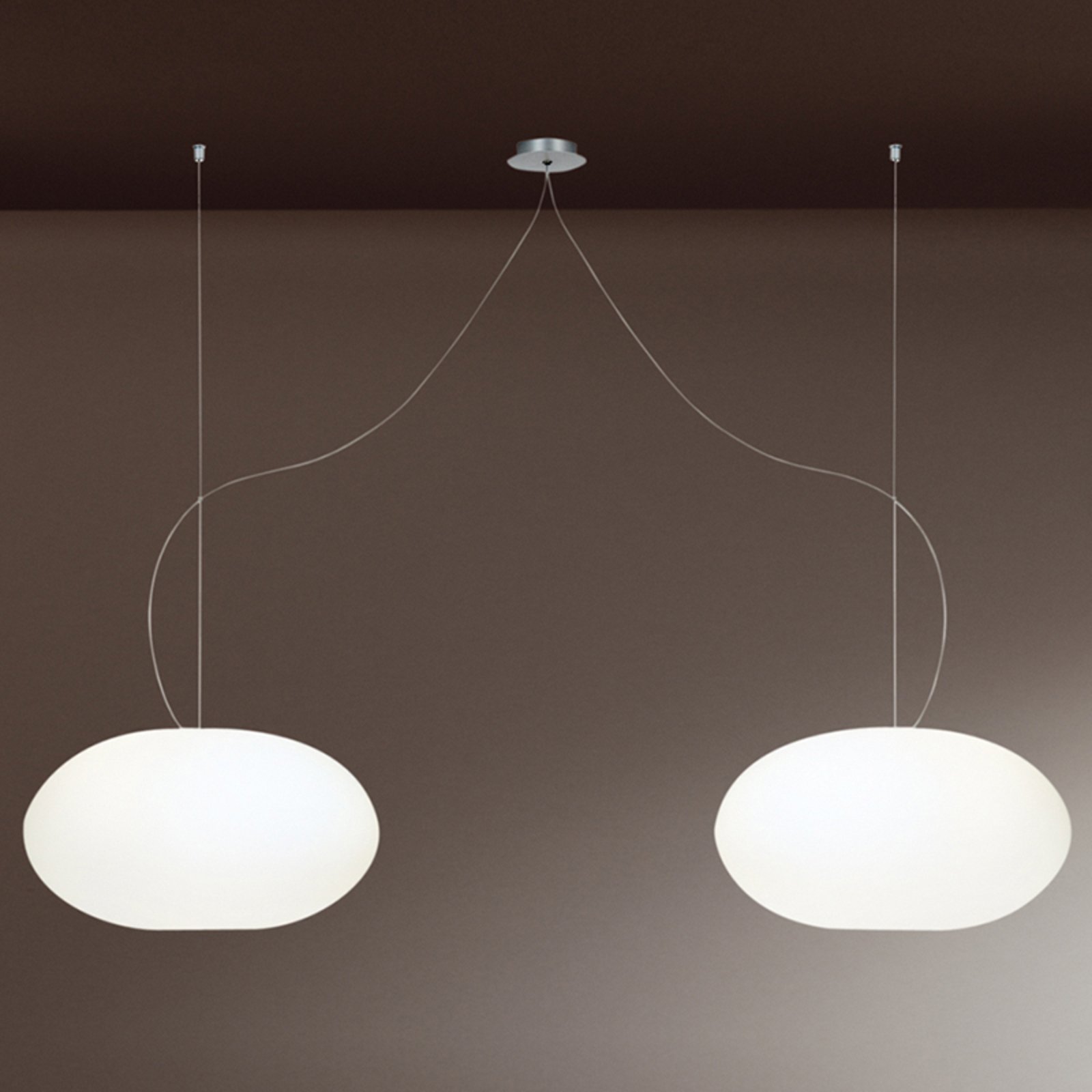 Design-hanglamp AIH, 28 cm, wit mat