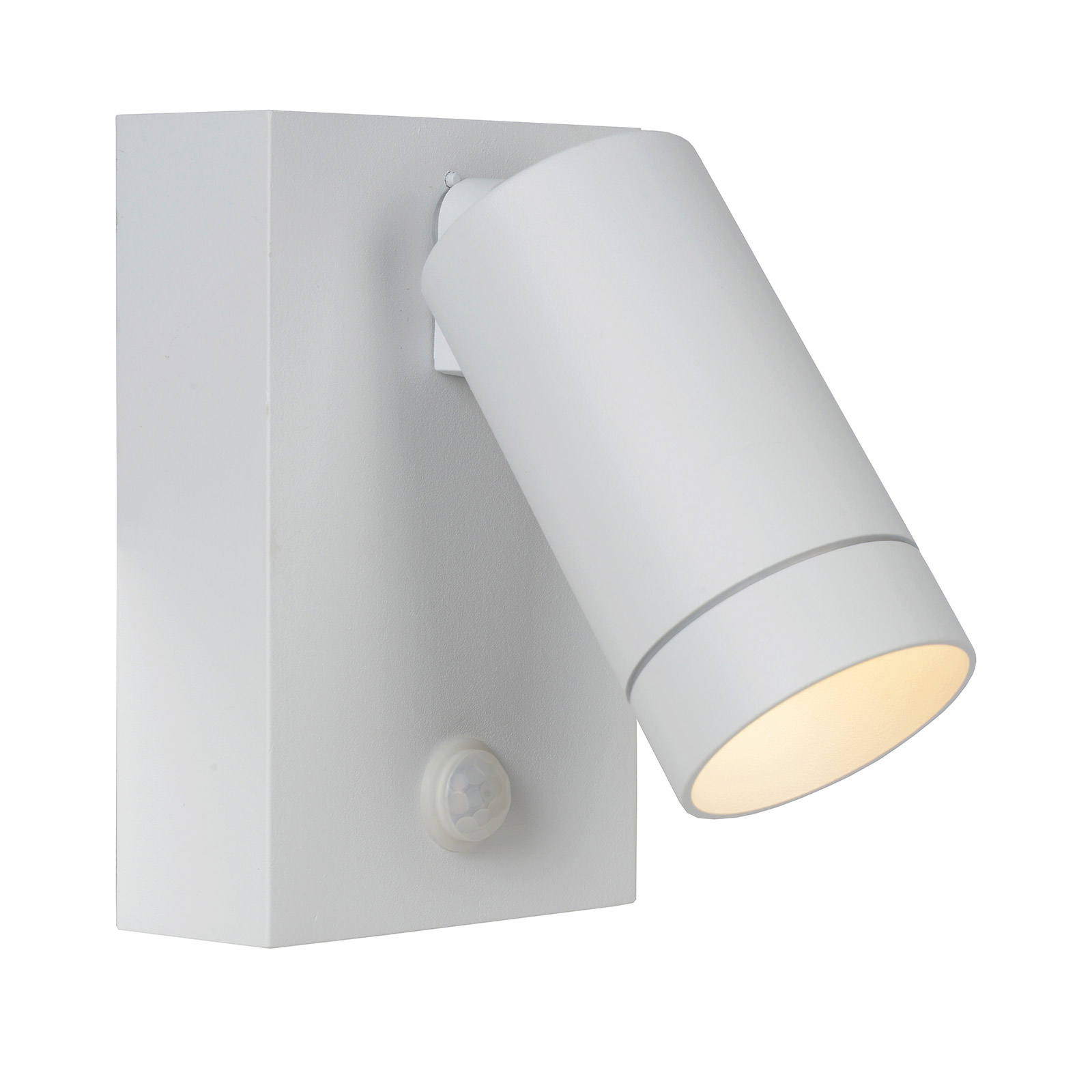 Taylor outdoor wall spotlight sensor, 1-bulb white