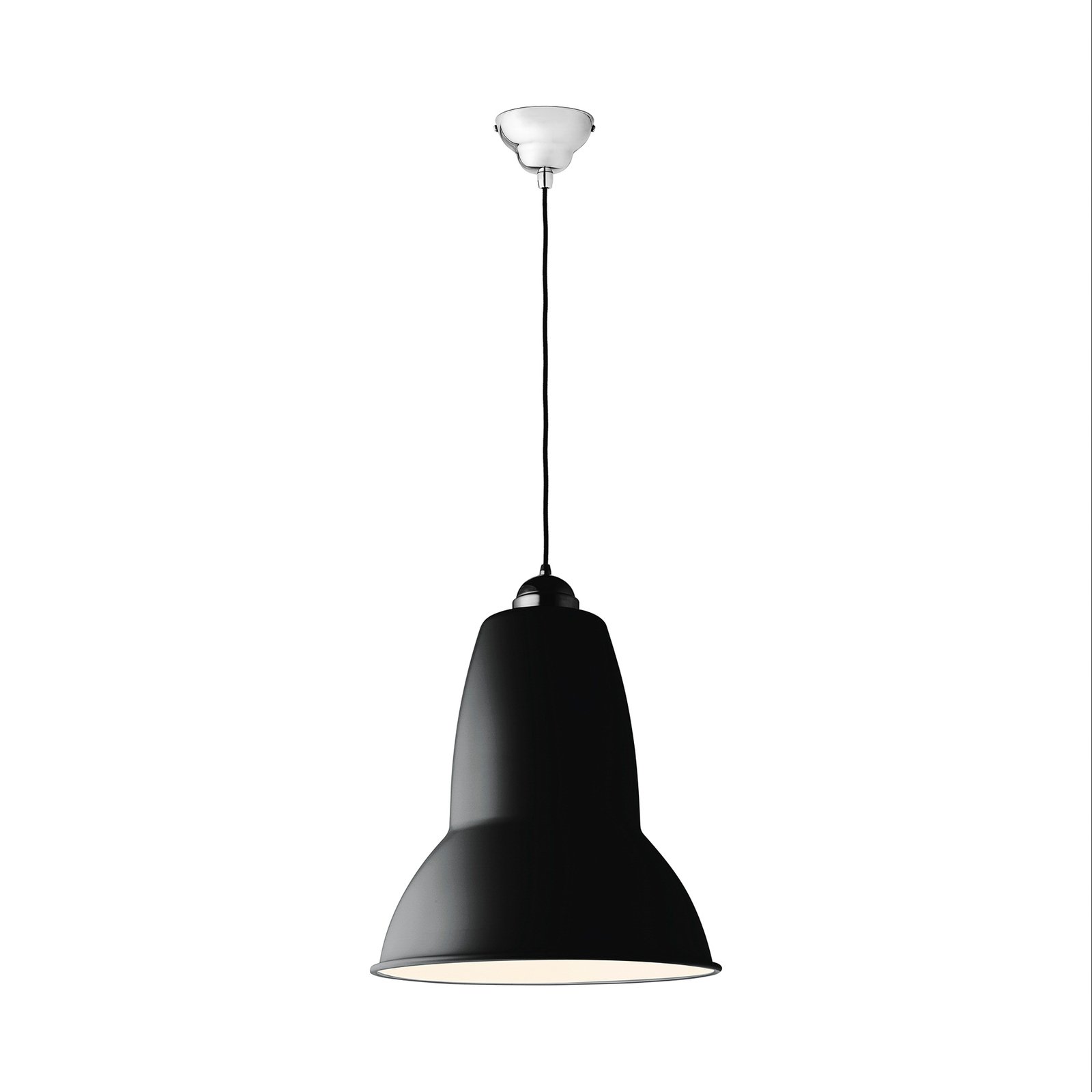 Original 1227 Giant Lampa Wisząca Jet Black Satin - Anglepoise