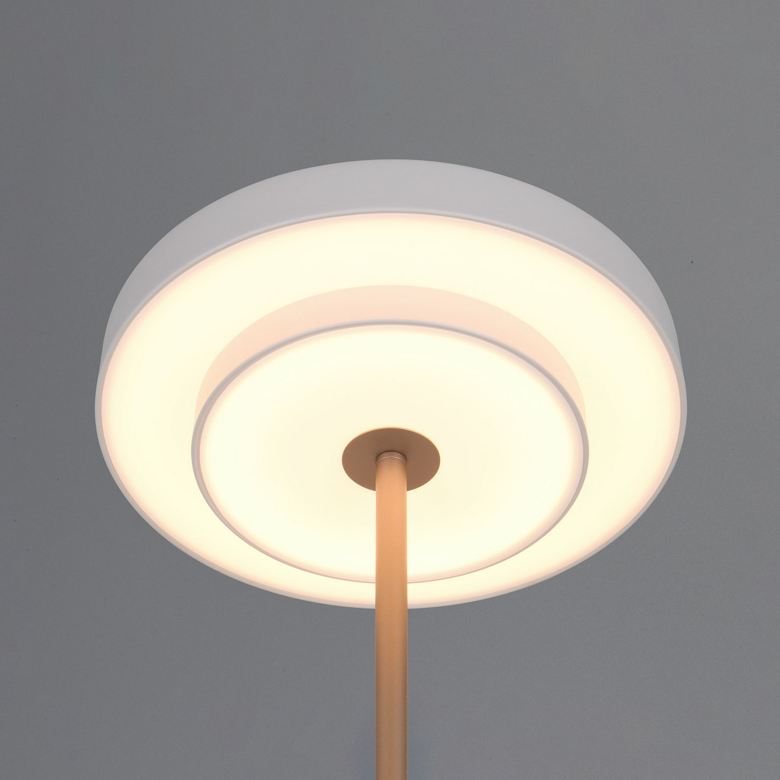 Lampada LED da tavolo Keaton, grigio chiaro, altezza 45 cm, metallo, CCT Lampada LED da tavolo Keaton, grigio chiaro, altezza 45 cm, metallo, CCT