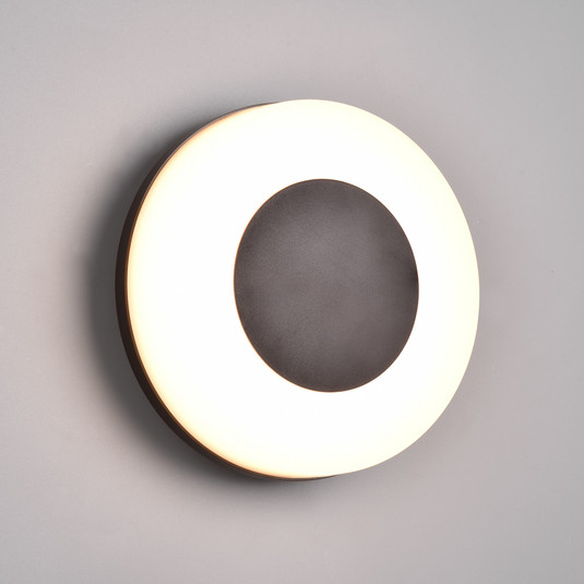 LED-Außenwandleuchte Morena, schwarz, IP54, CCT, Kunststoff
