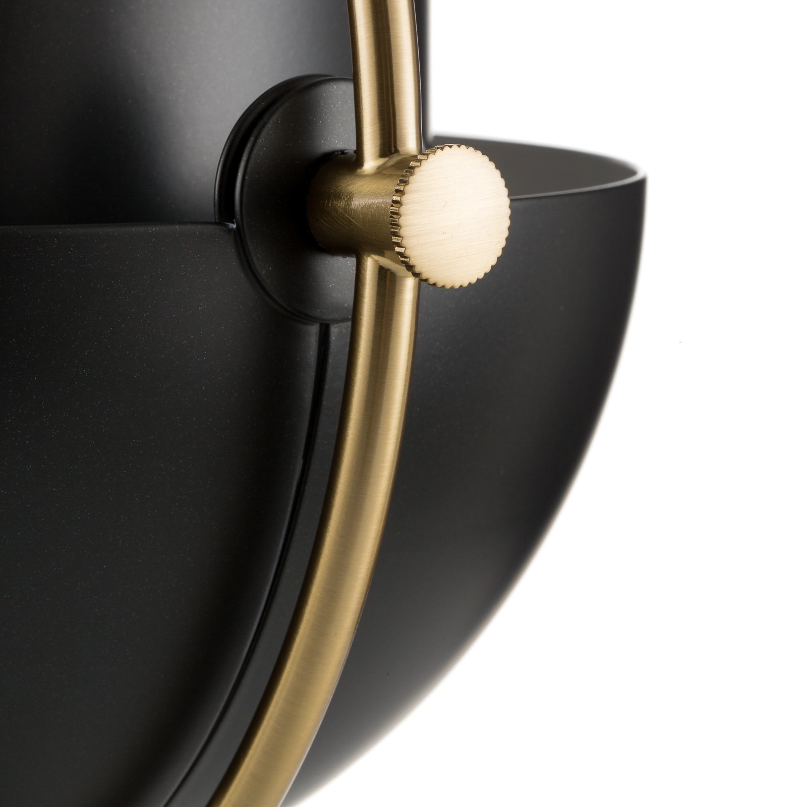 Stolní lampa GUBI Multi-Lite, výška 50 cm, mosaz/černá