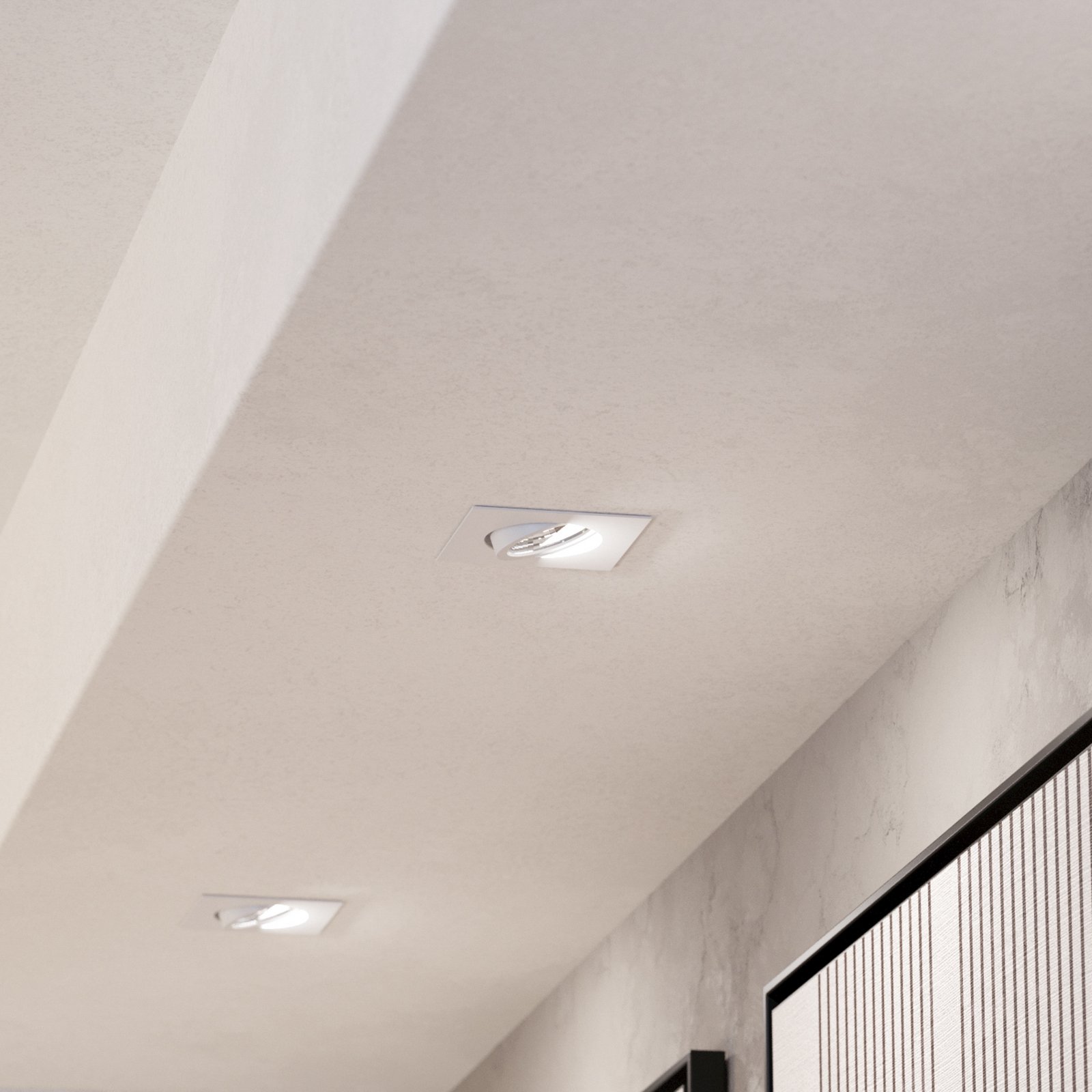 Spot încast. Saliceto unghiular rotativ 4.000K alb