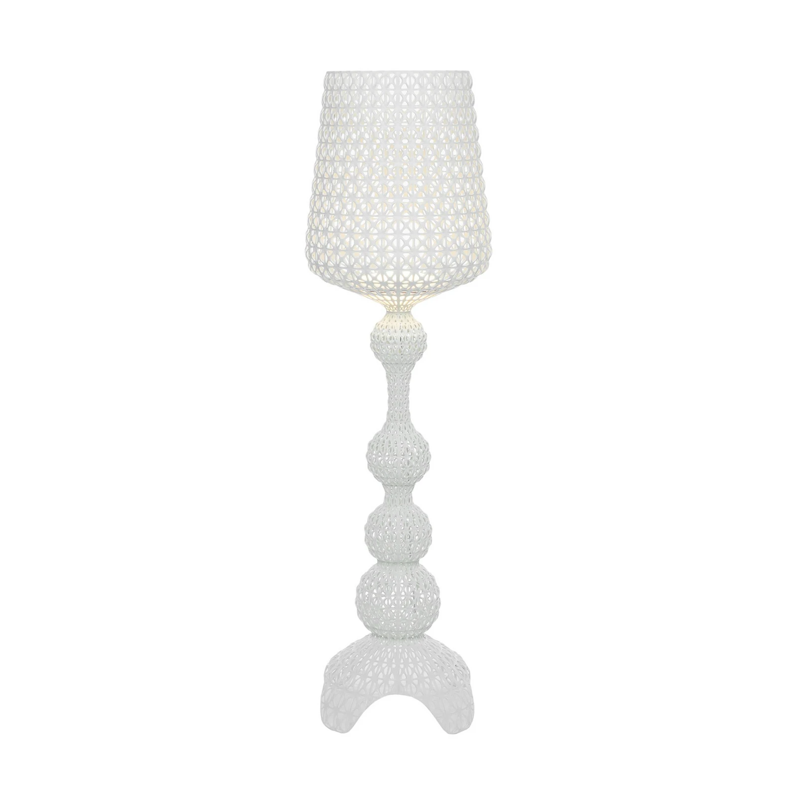 Kartell LED-Außenstehleuchte Kabuki, weiß, IP44, dimmbar