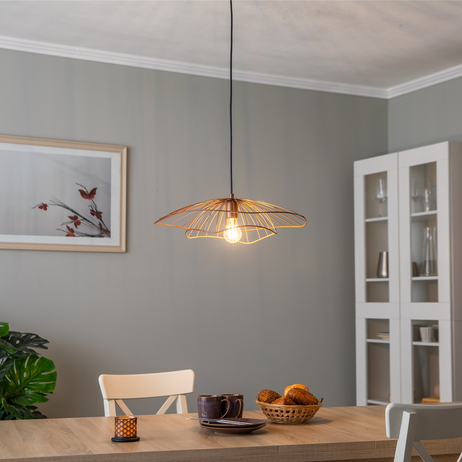 Lampa wisząca Tel 6501 Ø50cm miedź