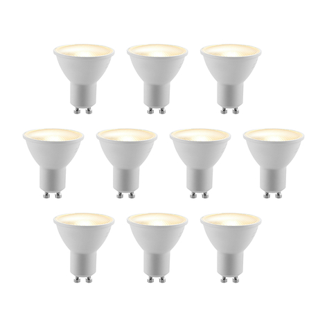 ELC LED-Reflektor GU10 5W 10er-Pack 2.700K 120°
