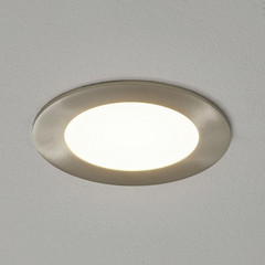 EGLO connect LED vstavané svietidlo Fueva-C, okrúhle, matný nikel