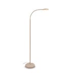 LED stāvlampa Megg, smilškrāsā, metāla, 3000 K, pieskārienu dimmeris