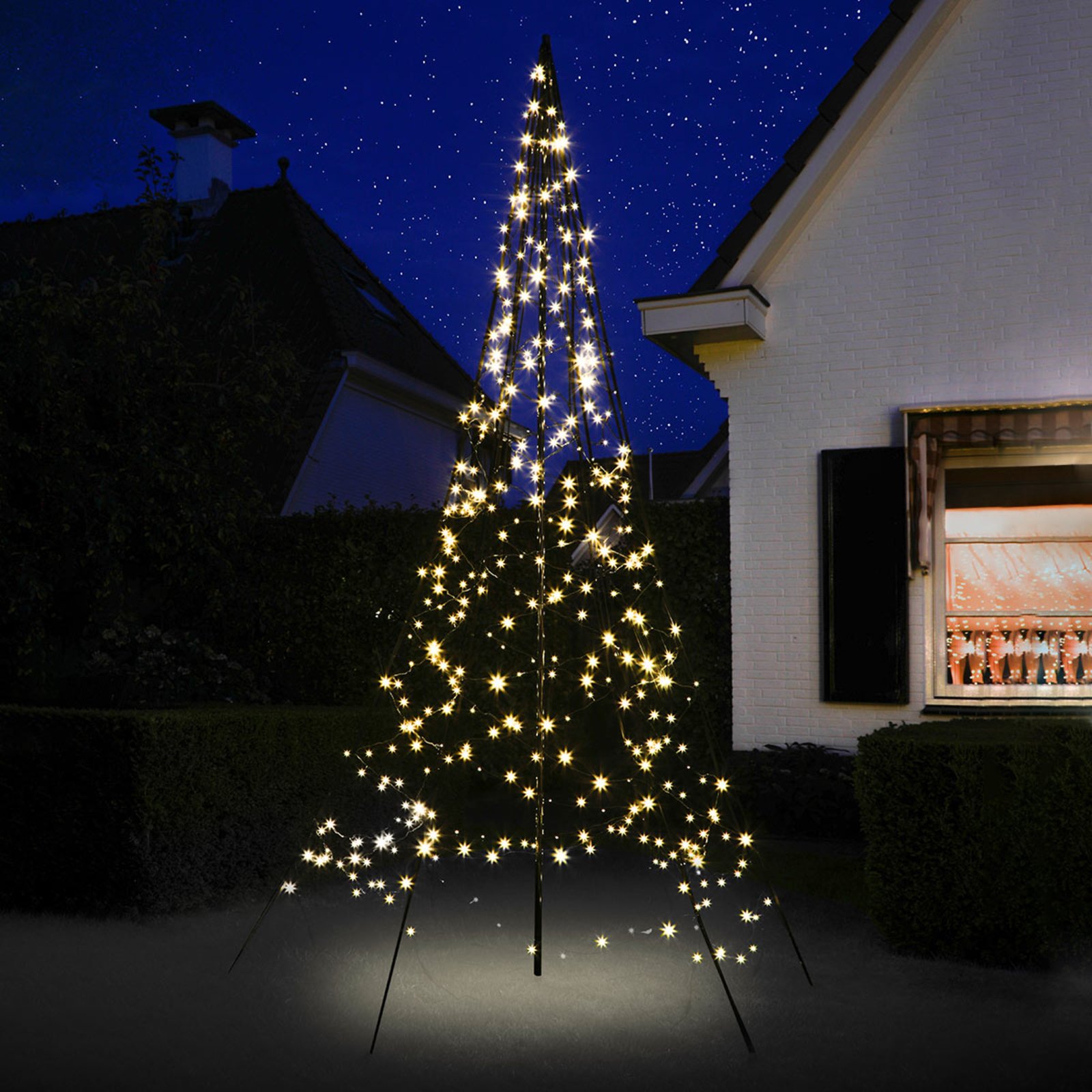 Fairybell kerstboom met mast, 3 m 360 LEDs.