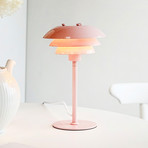 Dyberg Larsen bordlampe SIXTEEN, rosa, metall, E27