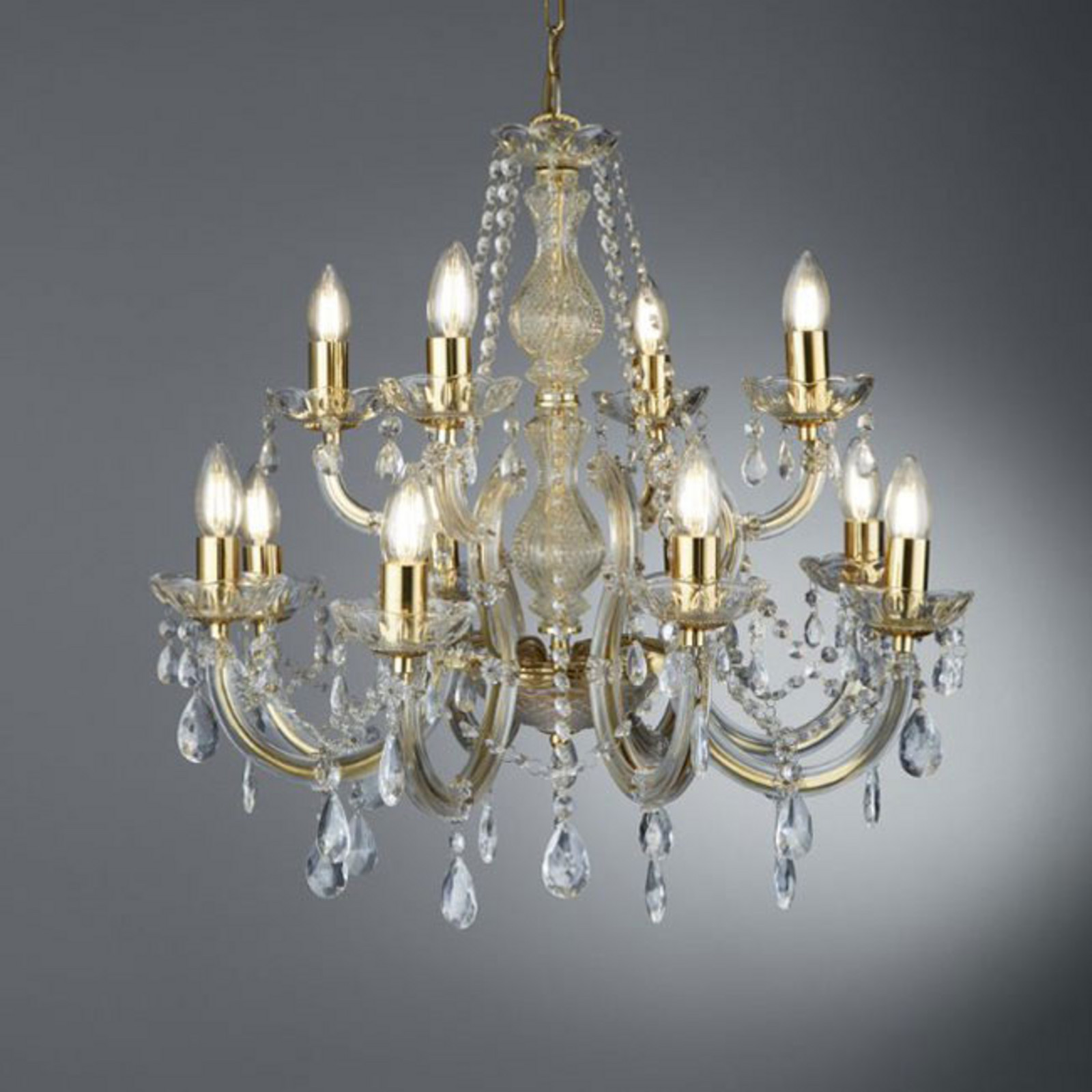 Candelabru Marie Therese 12 becuri alamă