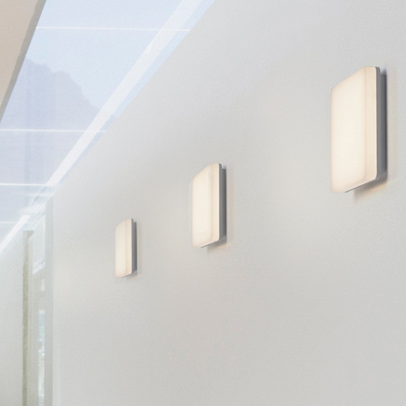 RZB HB 506 LED plafonieră cu LED-uri CCT Switch 21x21cm 15W - Hol - modern - alb opal - Plastic