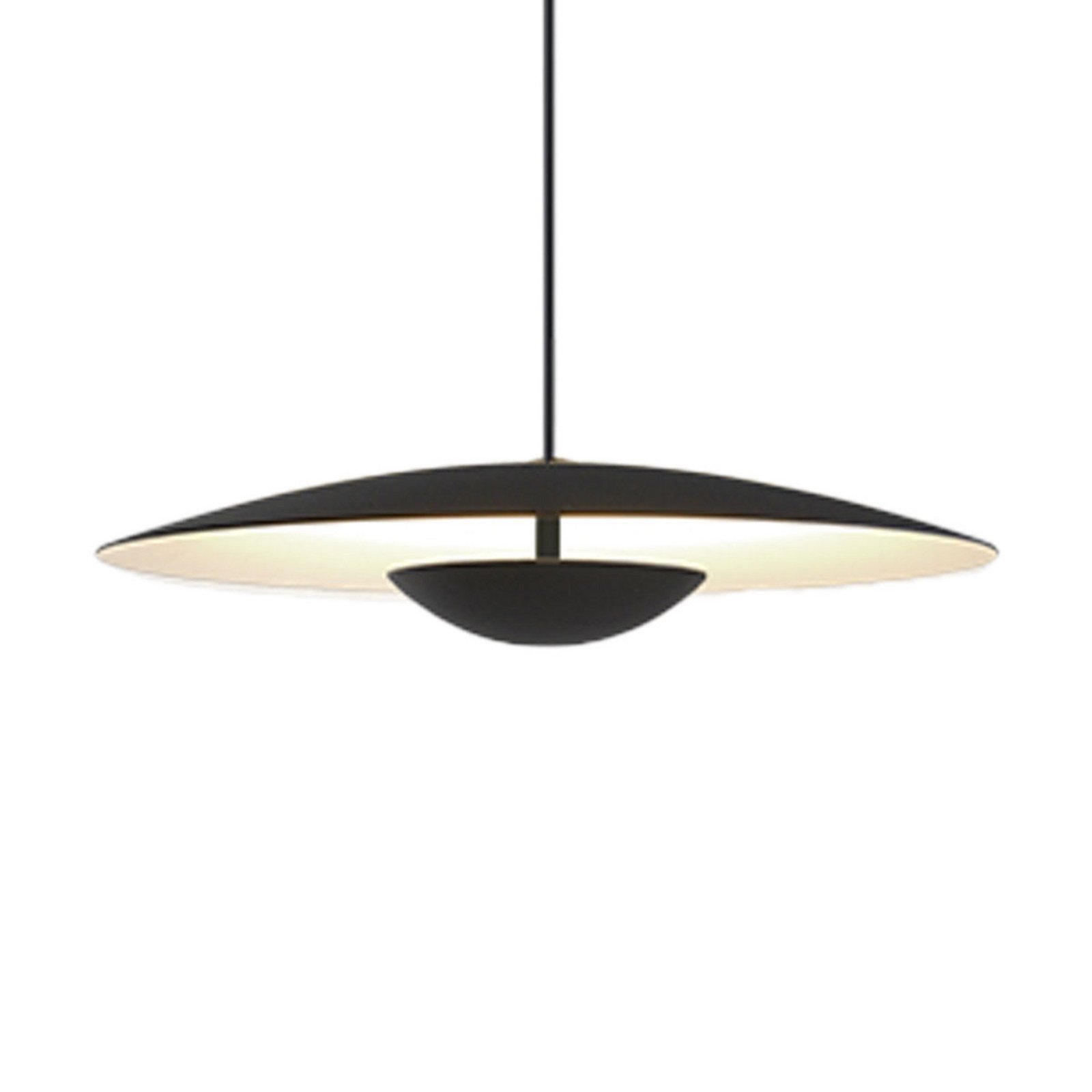 MARSET Ginger LED pandantiv triac Ø20cm negru/alb