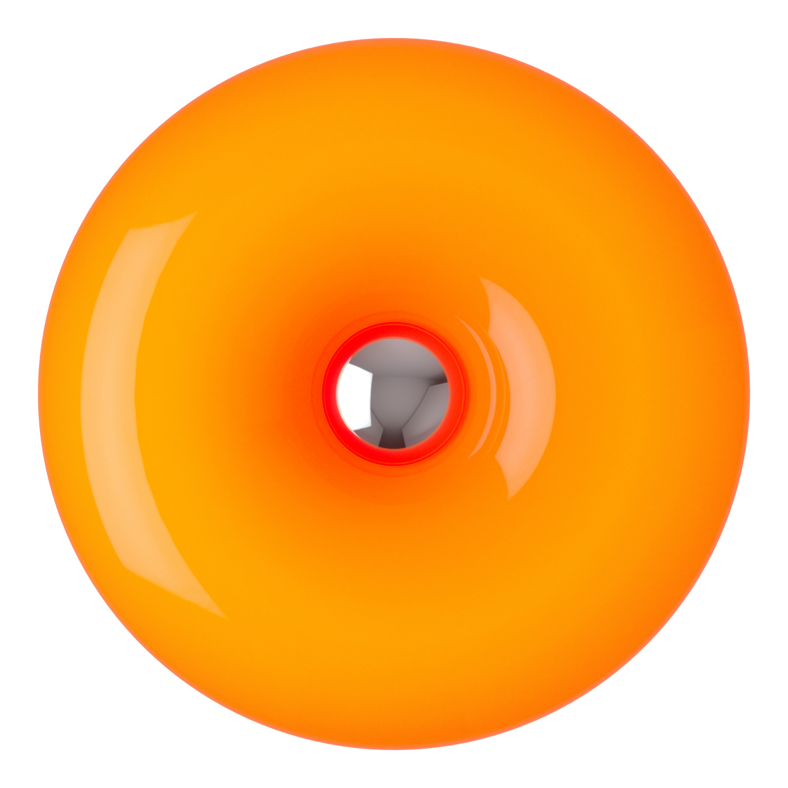 LED tafellamp Basile, oranje, glas, 2.700 K