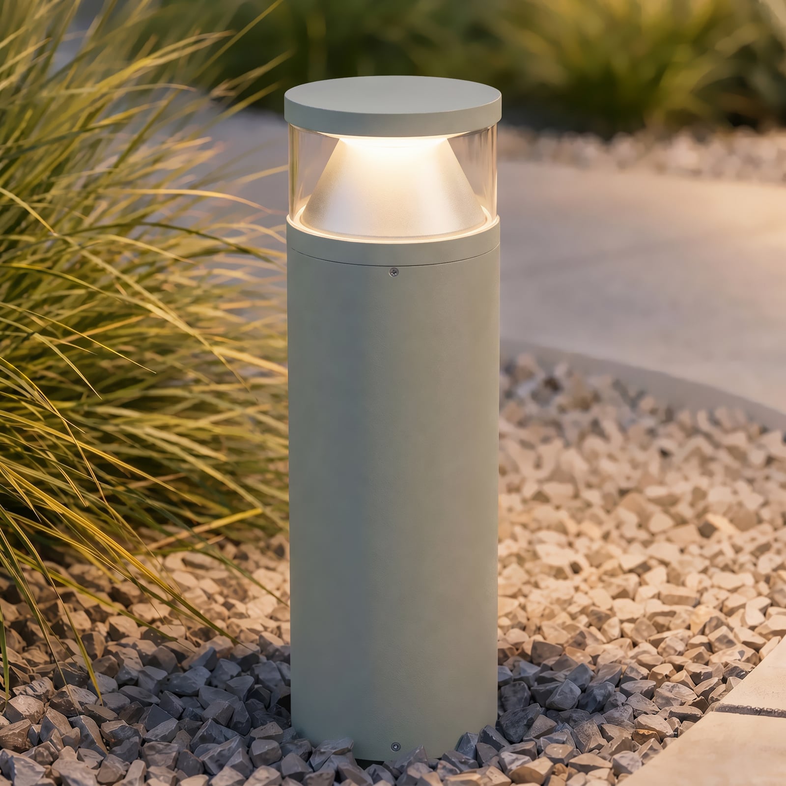 Lucande LED ceļa apgaismojums „Cylo”, zaļš, augstums 50 cm, IP65 Lucande LED ceļa apgaismojums „Cylo”, zaļš, augstums 50 cm, IP65